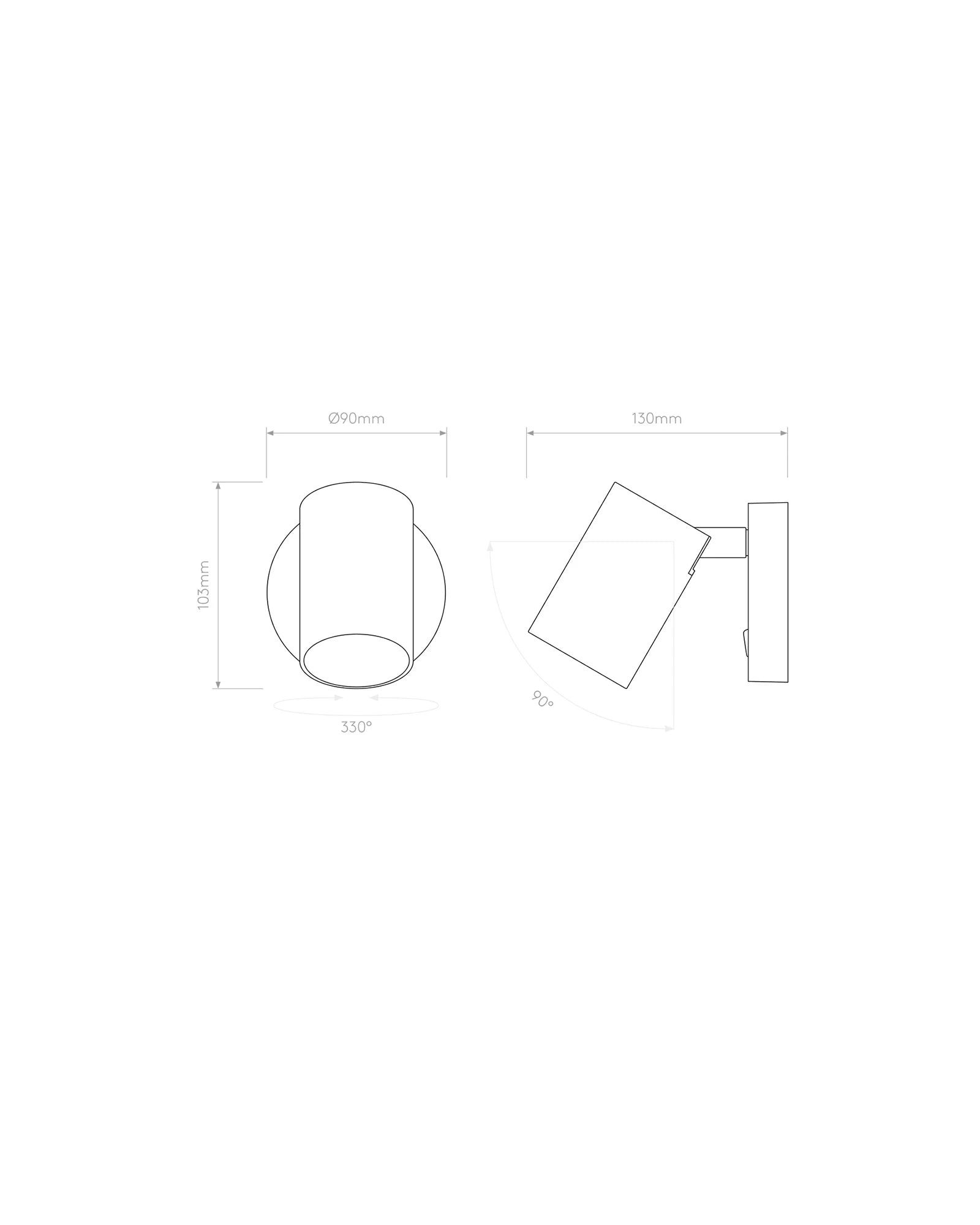 Ascoli Single Switched Wall Light