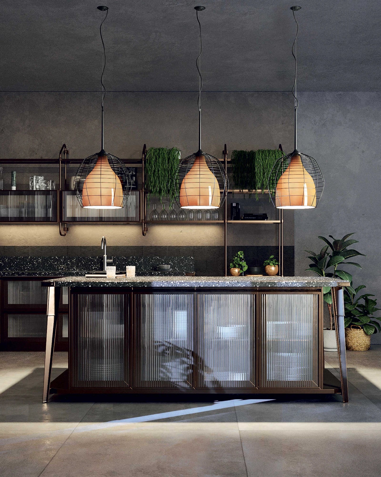 Cage Pendant Light