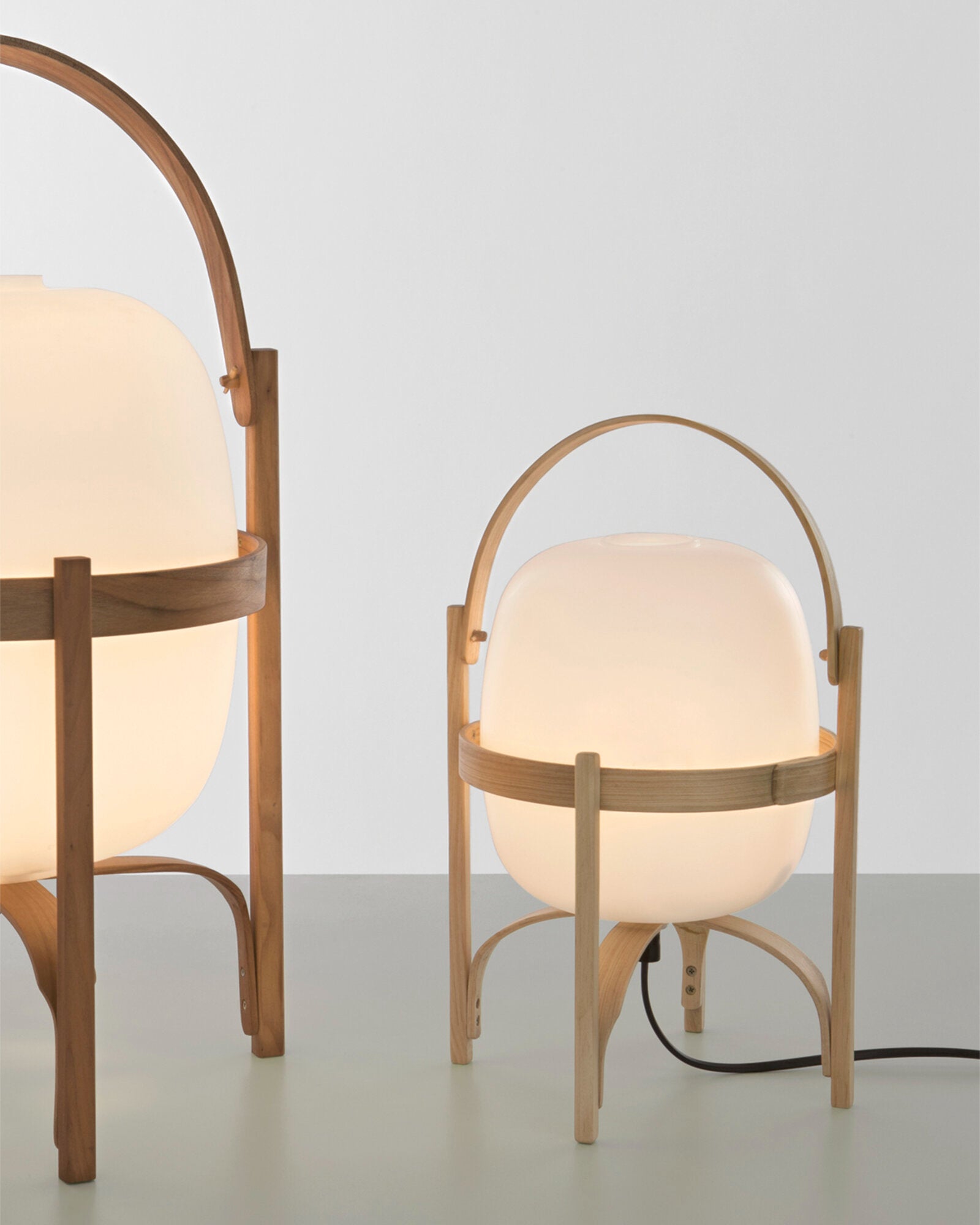 Contemporary table lamp called the Cestita Table Lamp by Santa & Cole