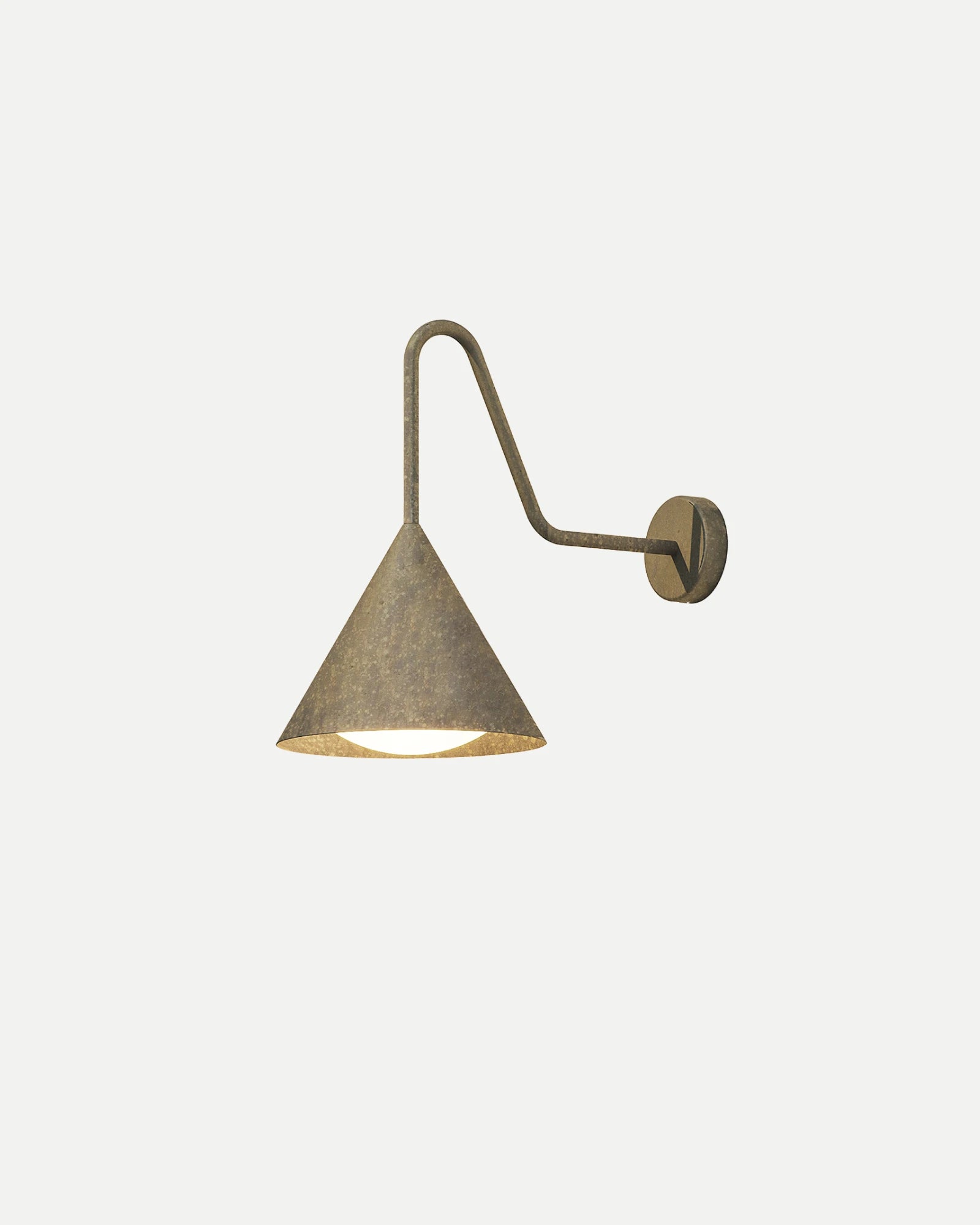 Cone Gooseneck Outdoor Wall Light