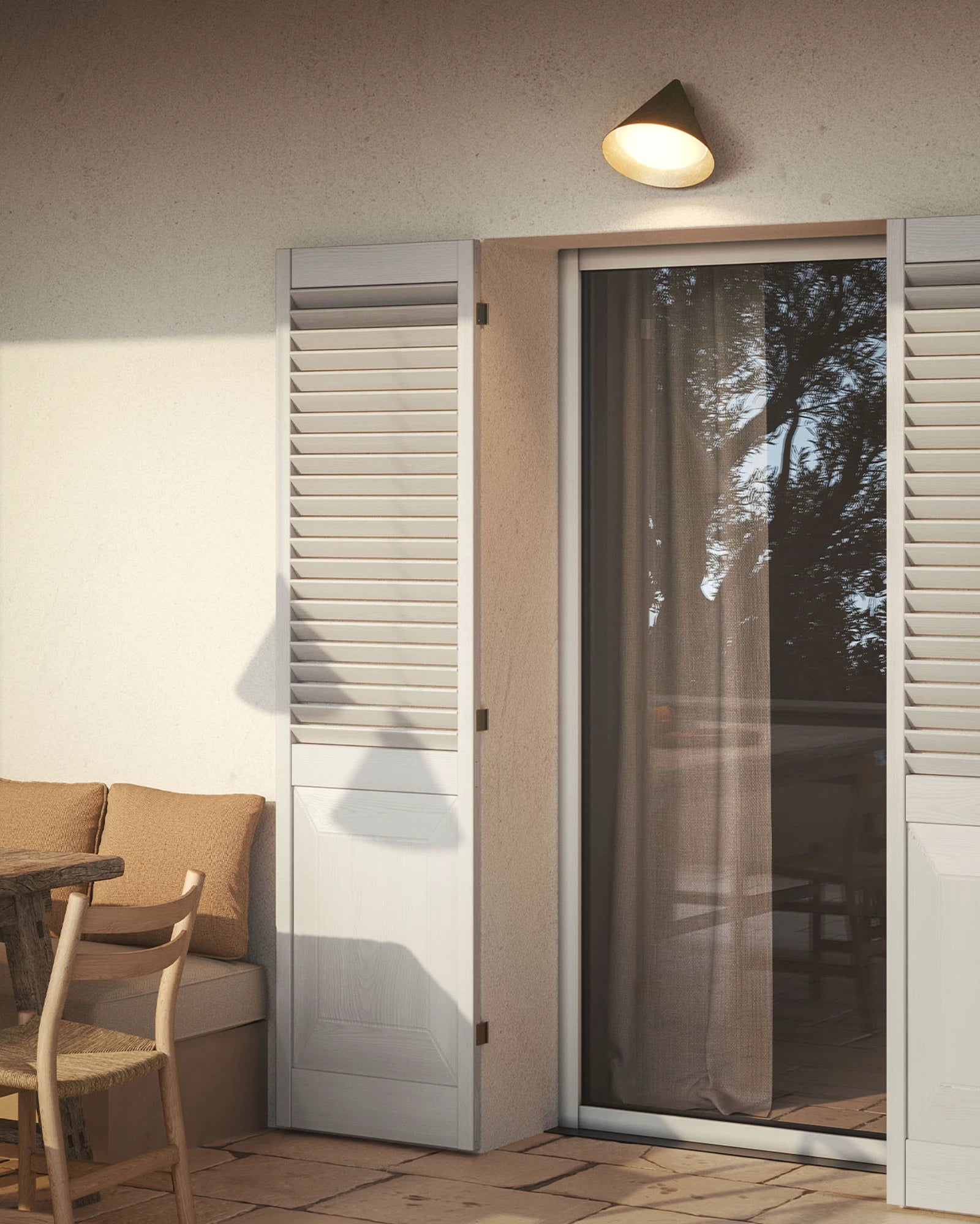 Cone Outdoor Wall Light