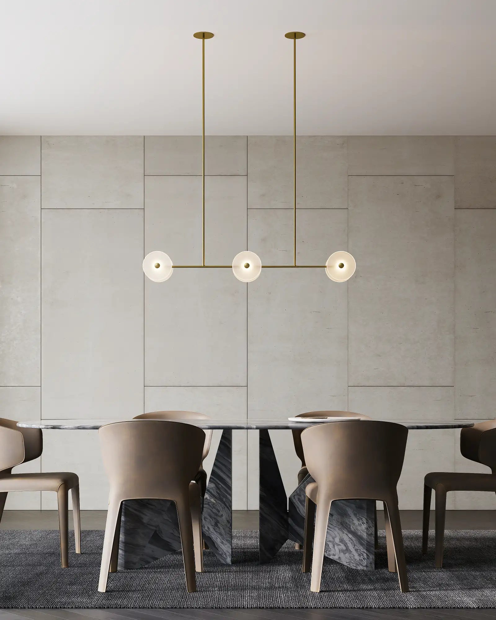 Coral Linear Rod Pendant Light