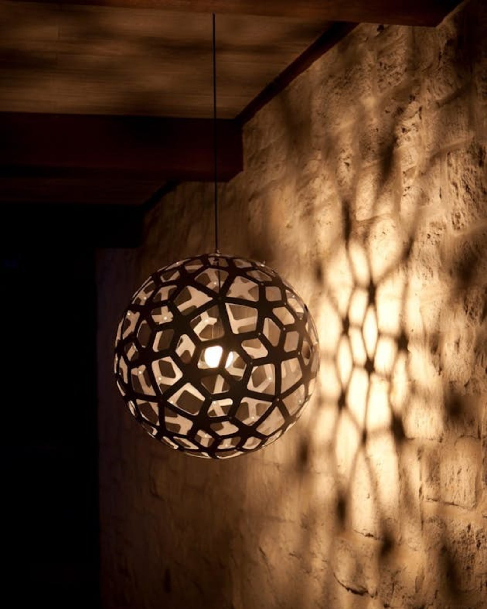 Coral Bamboo Pendant Light