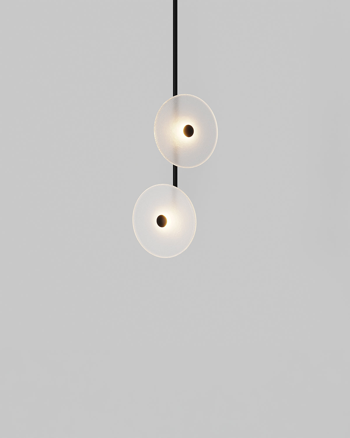 Coral Double Off Centred Fixed Pendant Light