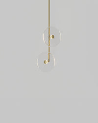 Coral Double Off Centred Fixed Pendant Light