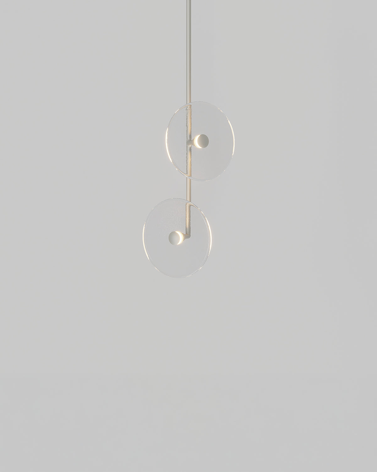 Coral Double Off Centred Fixed Pendant Light