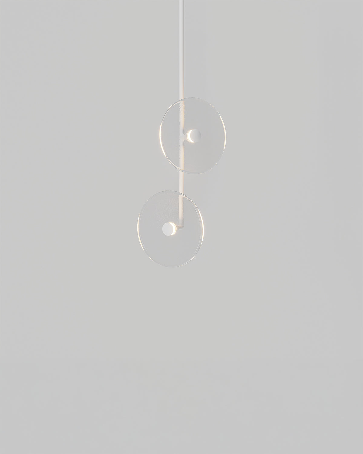 Coral Double Off Centred Fixed Pendant Light