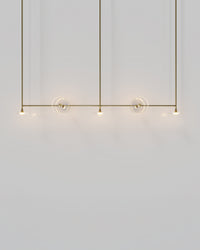 Coral Linear Rod 7lt Pendant Light
