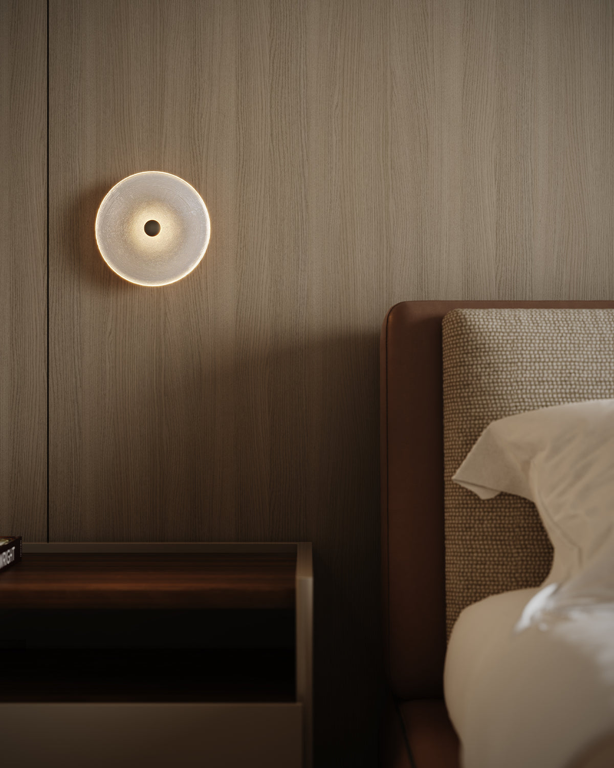 Coral Frosted Wall Light