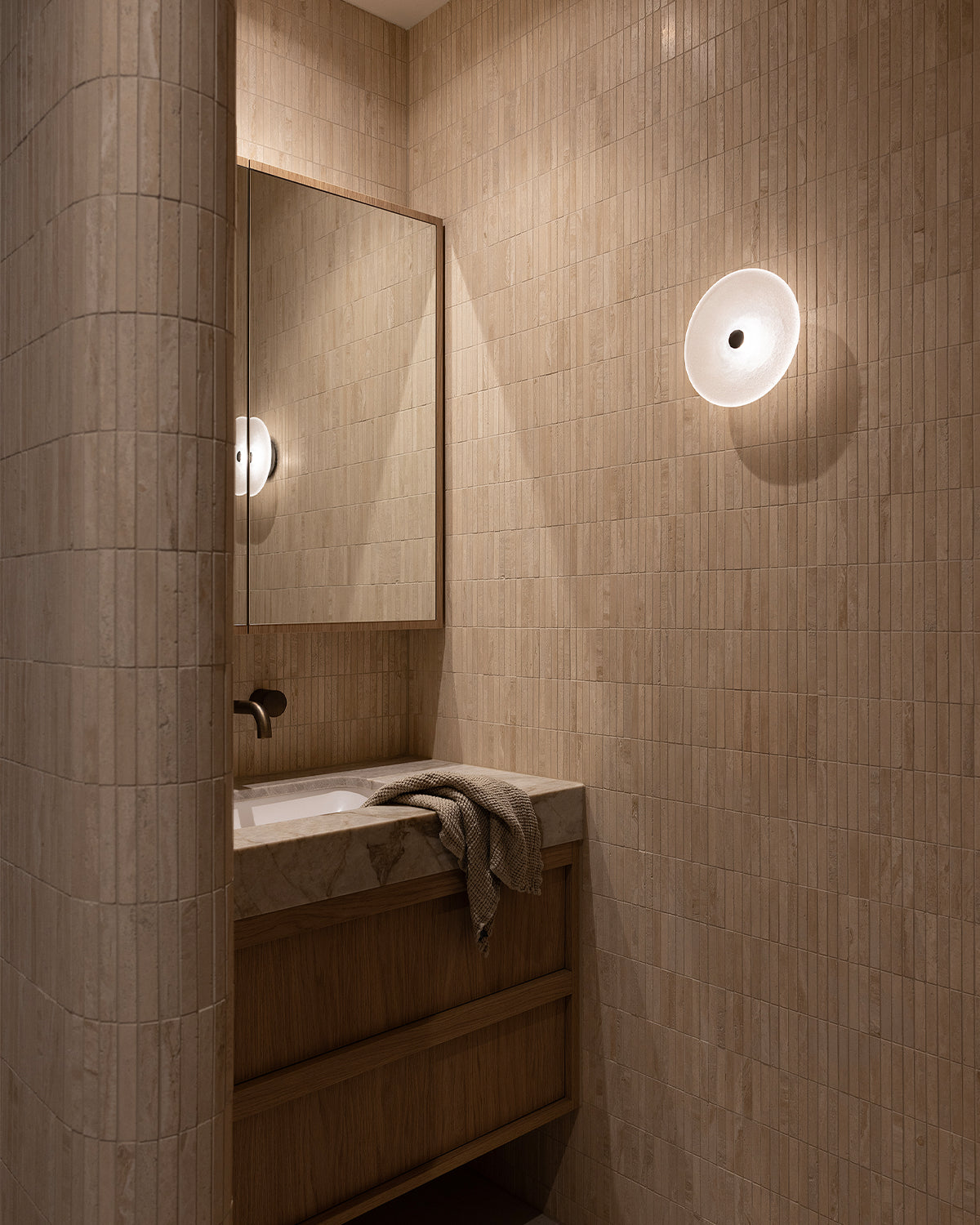 Coral Frosted Wall Light