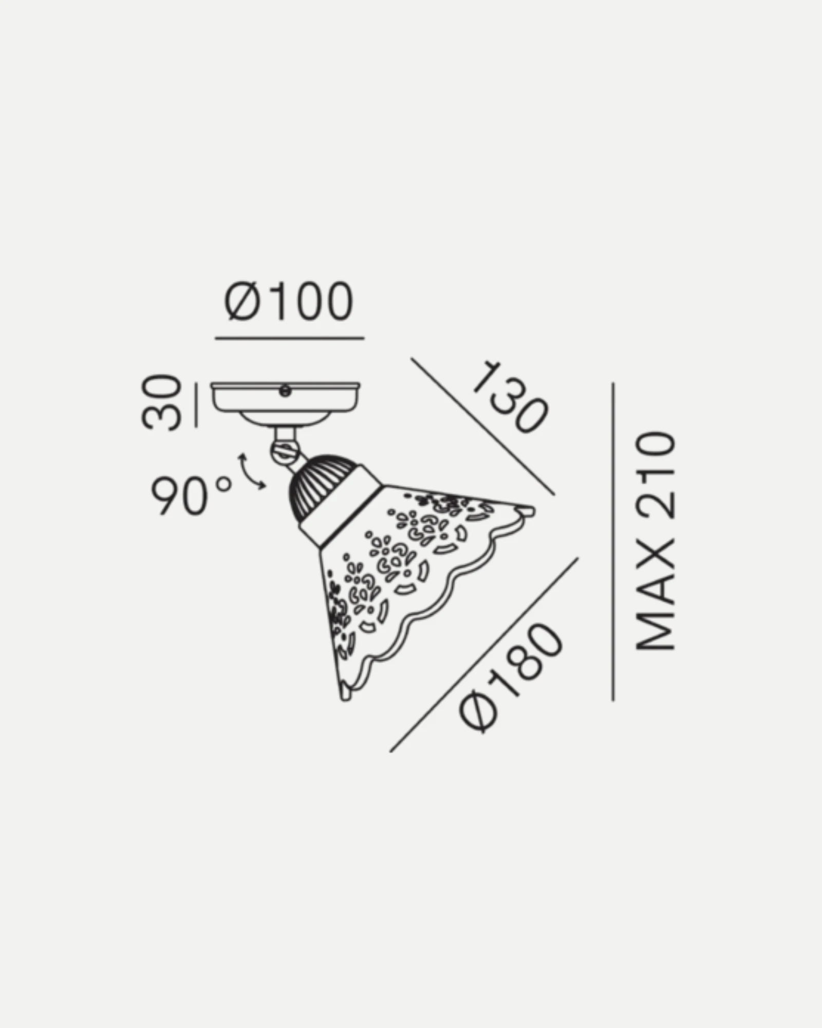 Fiori Di Pizzo Ceiling Light