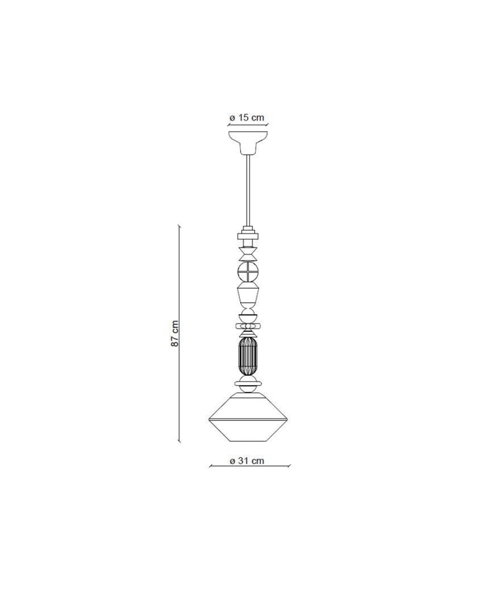 Lariat Diamond Pendant Light