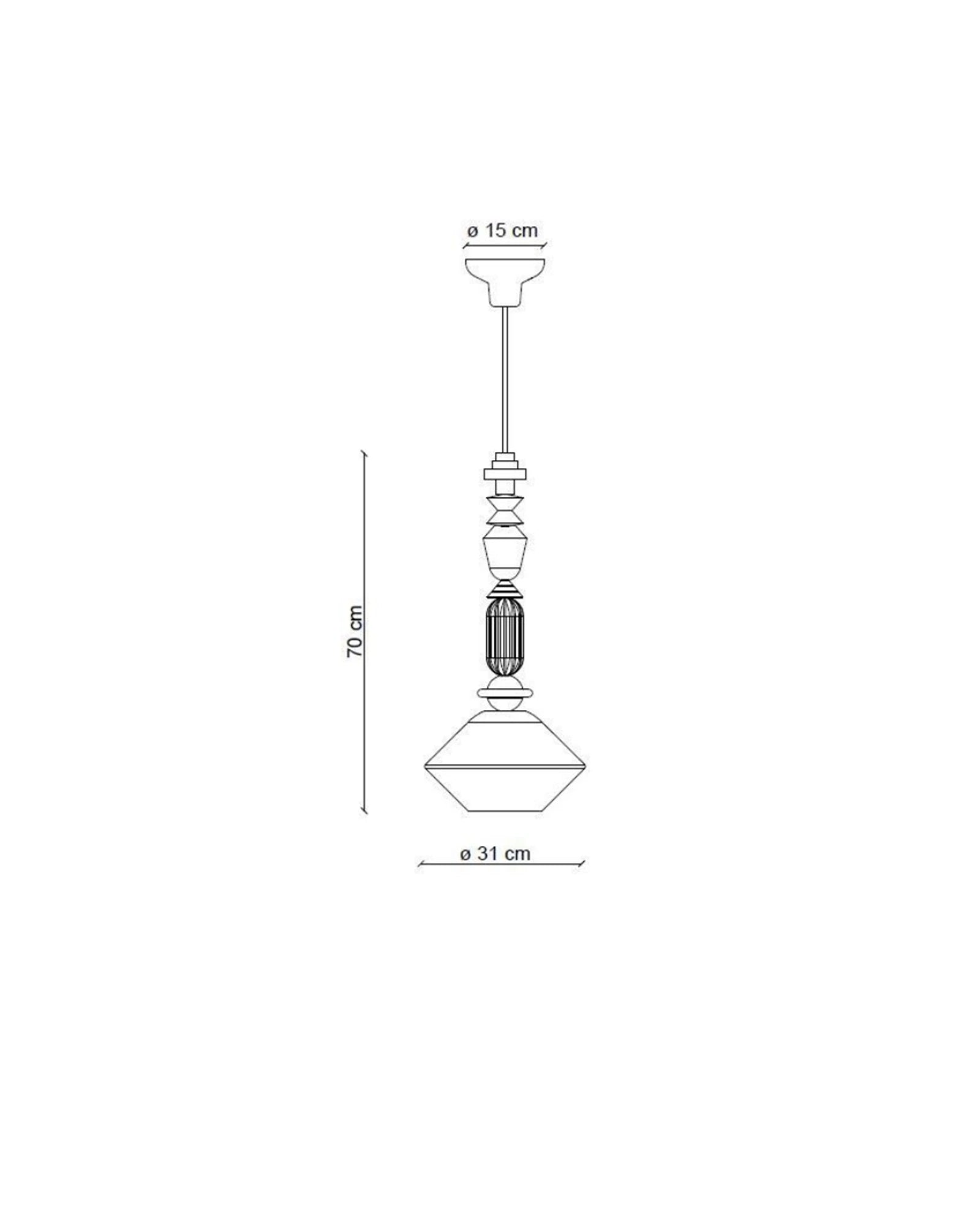 Lariat Diamond Pendant Light