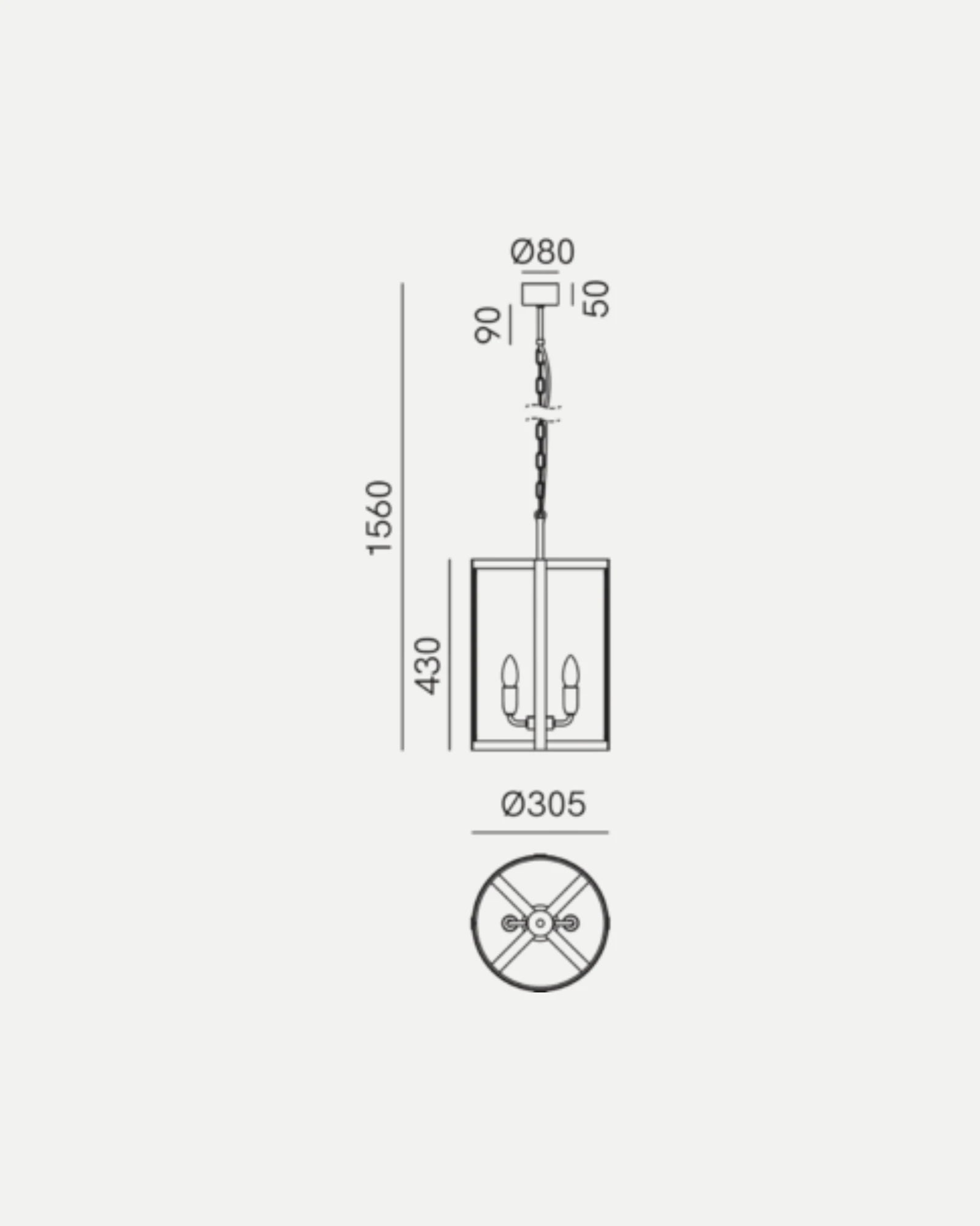London Round Pendant Light