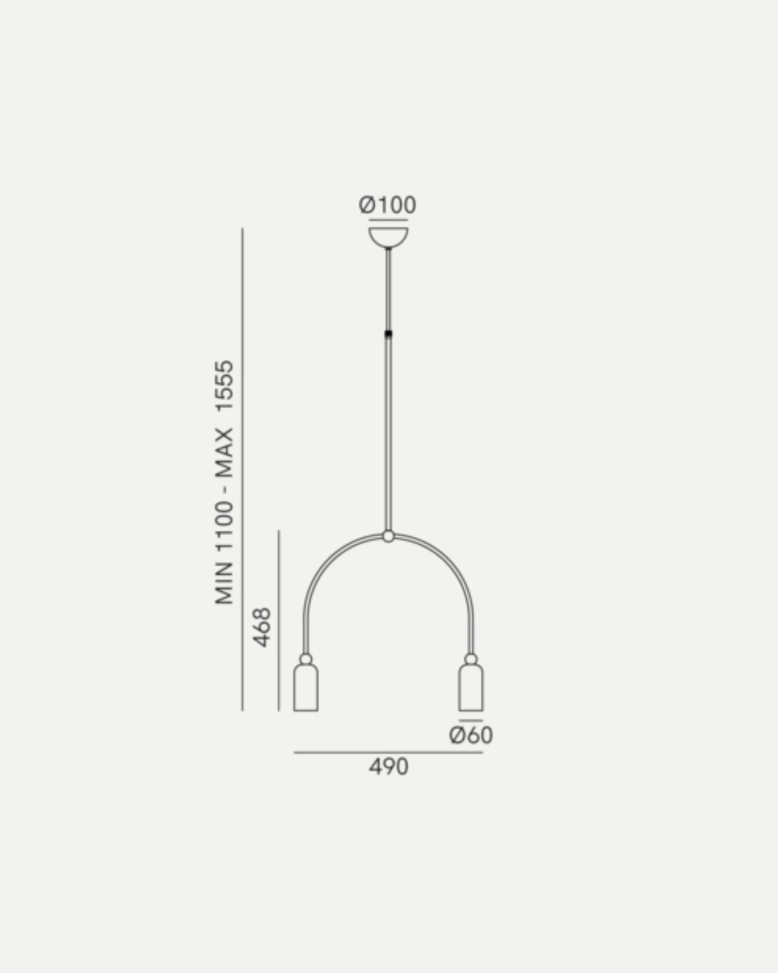 Madame 2lt Pendant Light