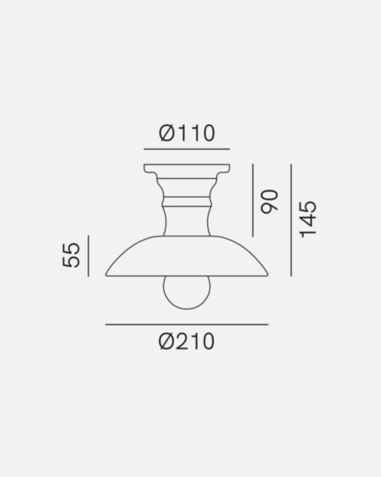 Mini Ceramic Ceiling Light