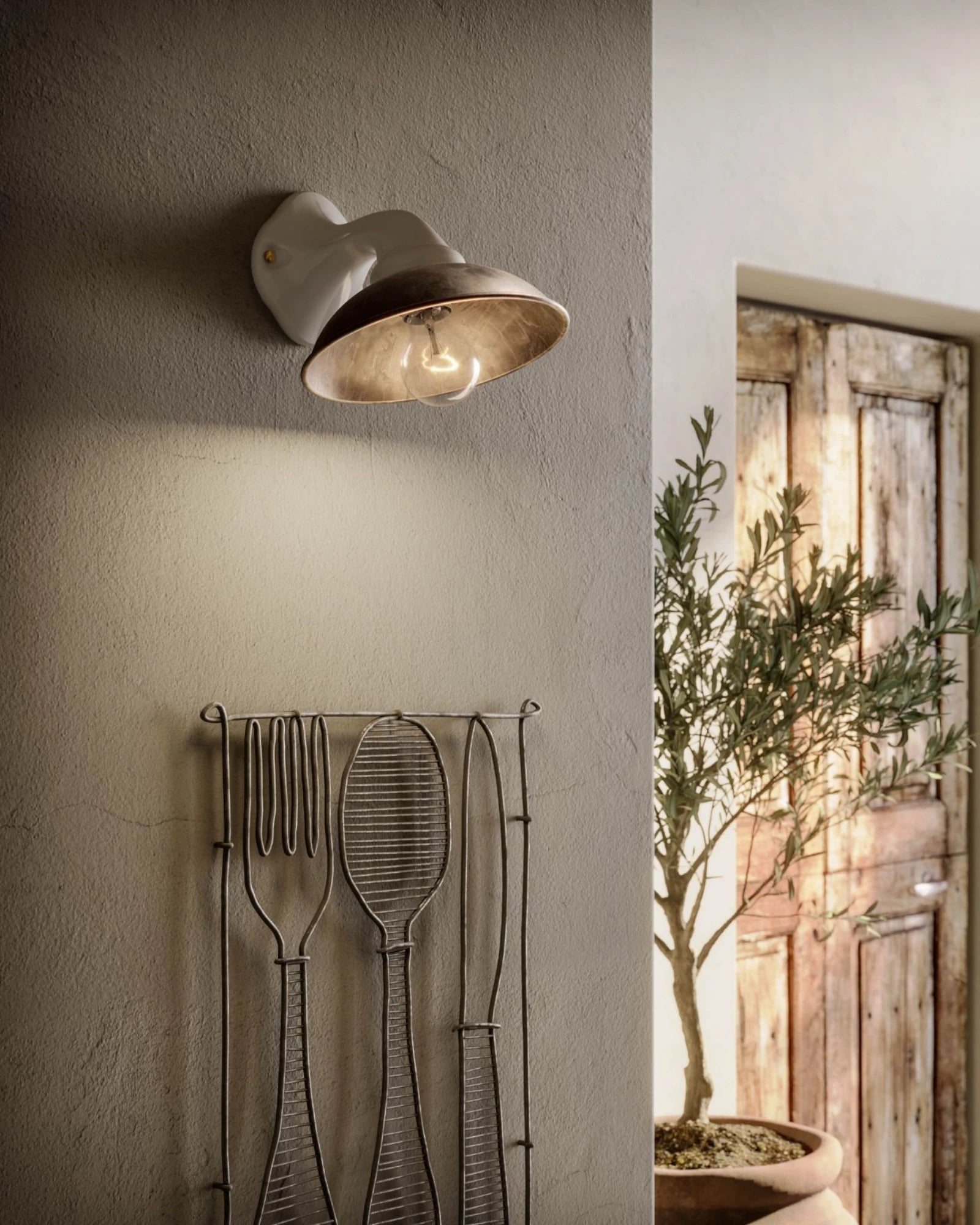 Mini Ceramic Wall Light