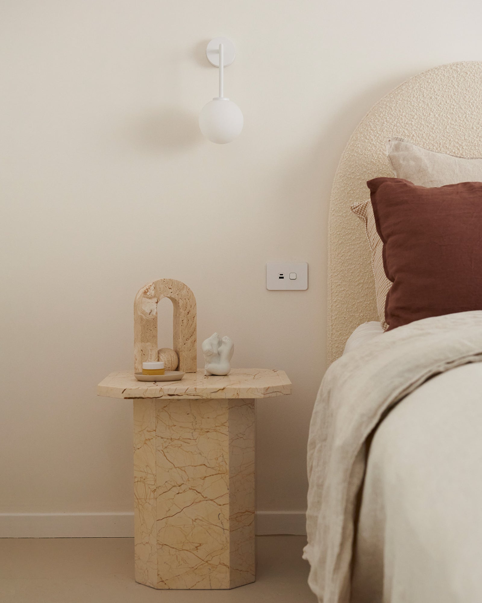 Orb Long Arm Wall Light