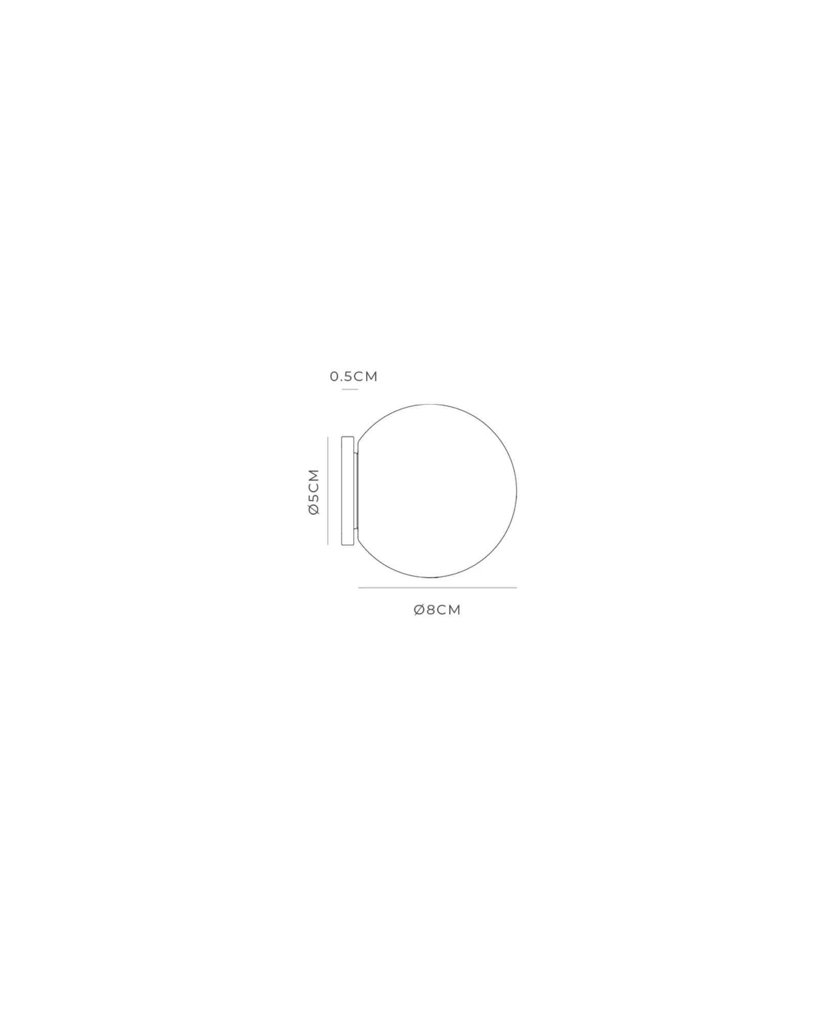 Orb Mirror Wall Light