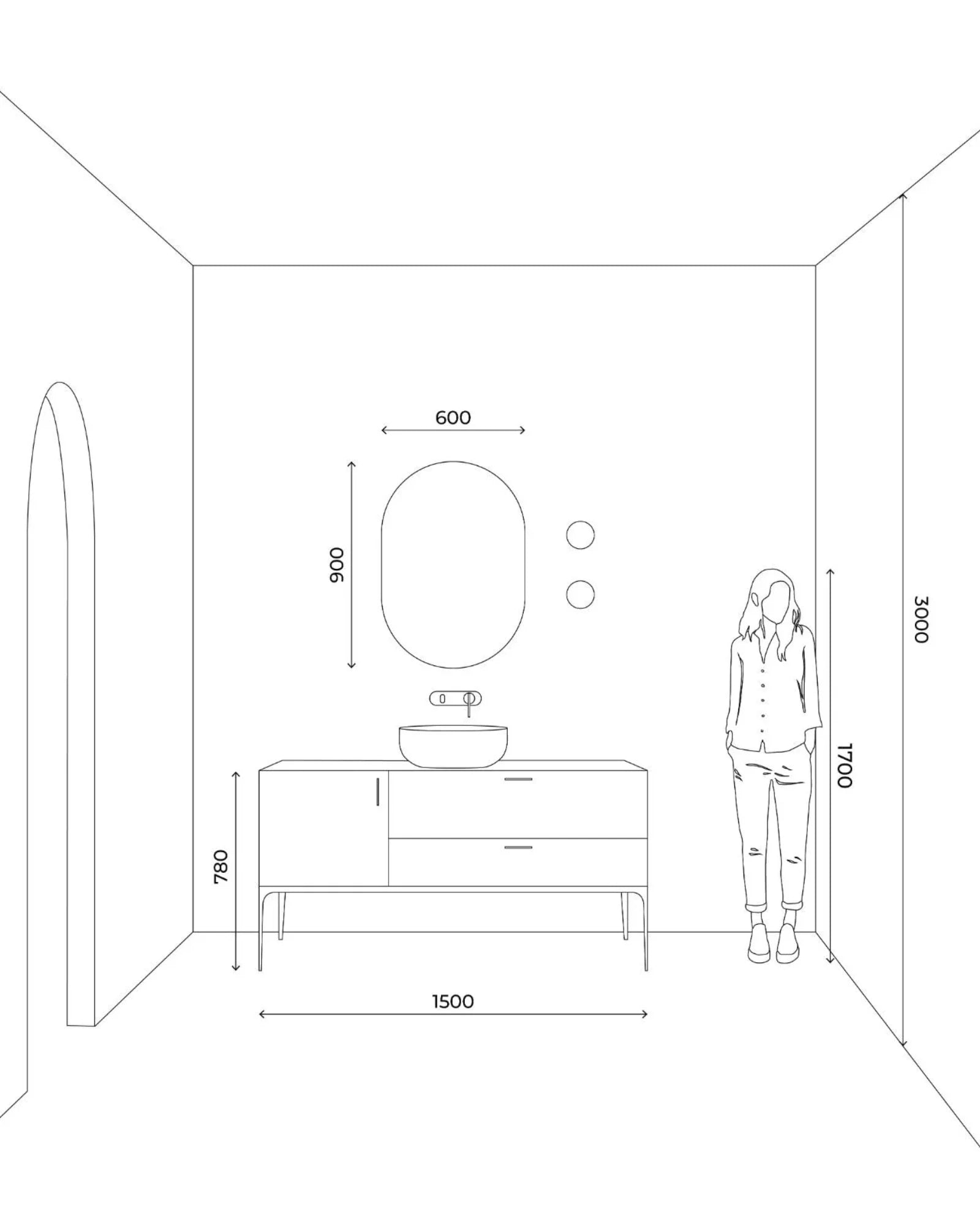 Orb Mirror Wall Light