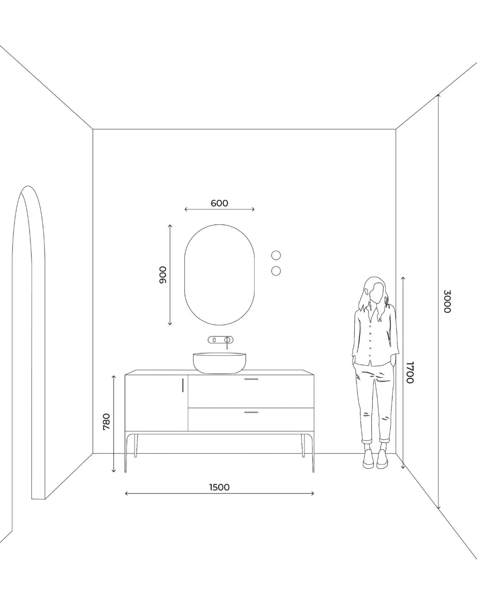 Orb Mirror Wall Light