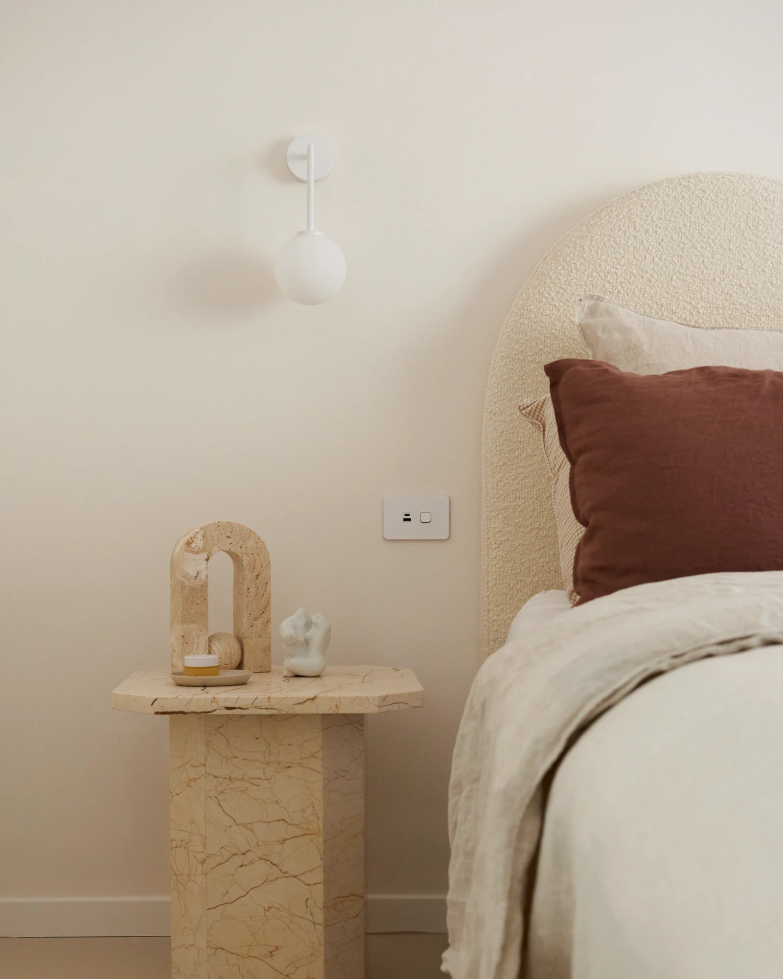 Orb Long Arm Wall Light