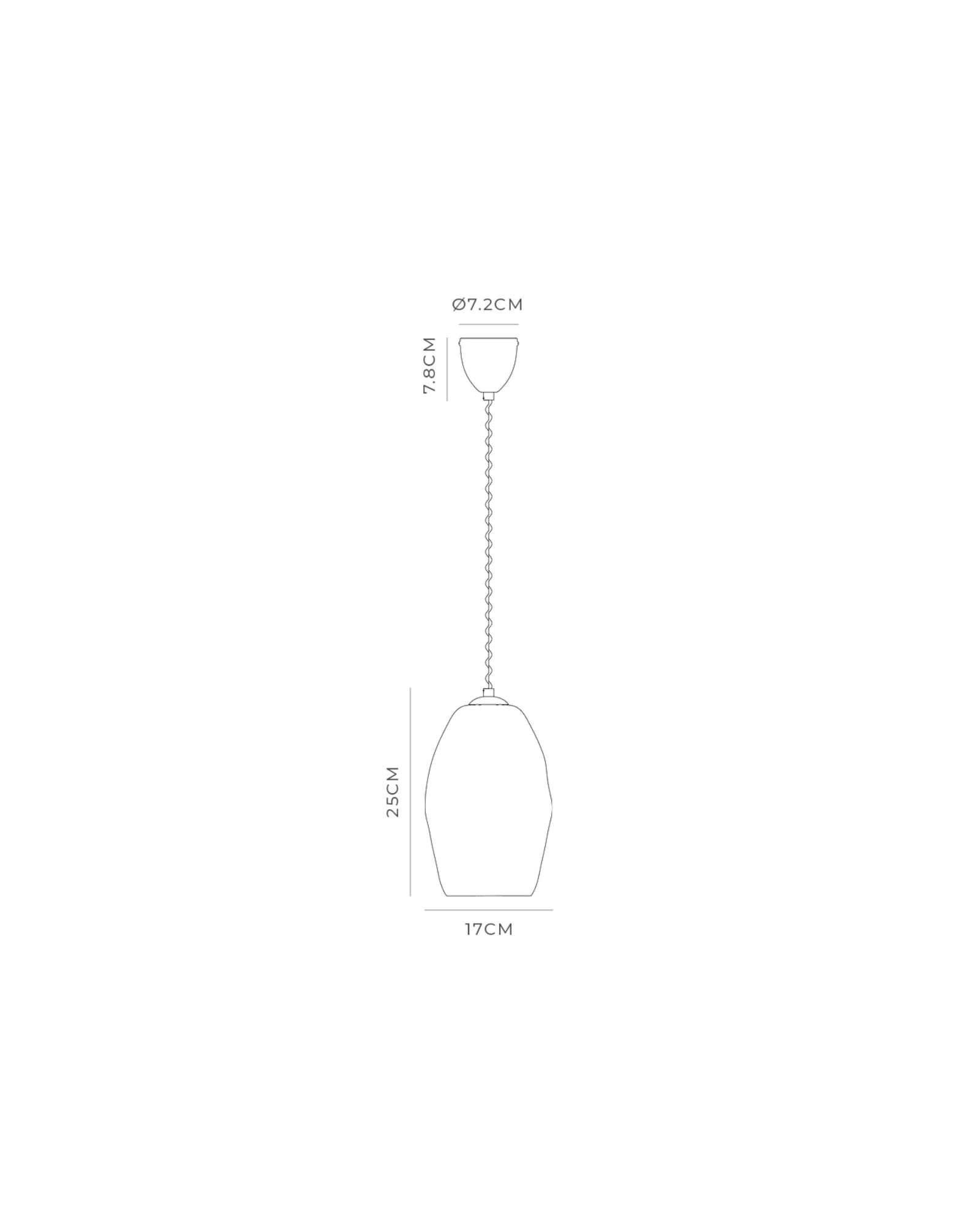 Organic White Pendant Light