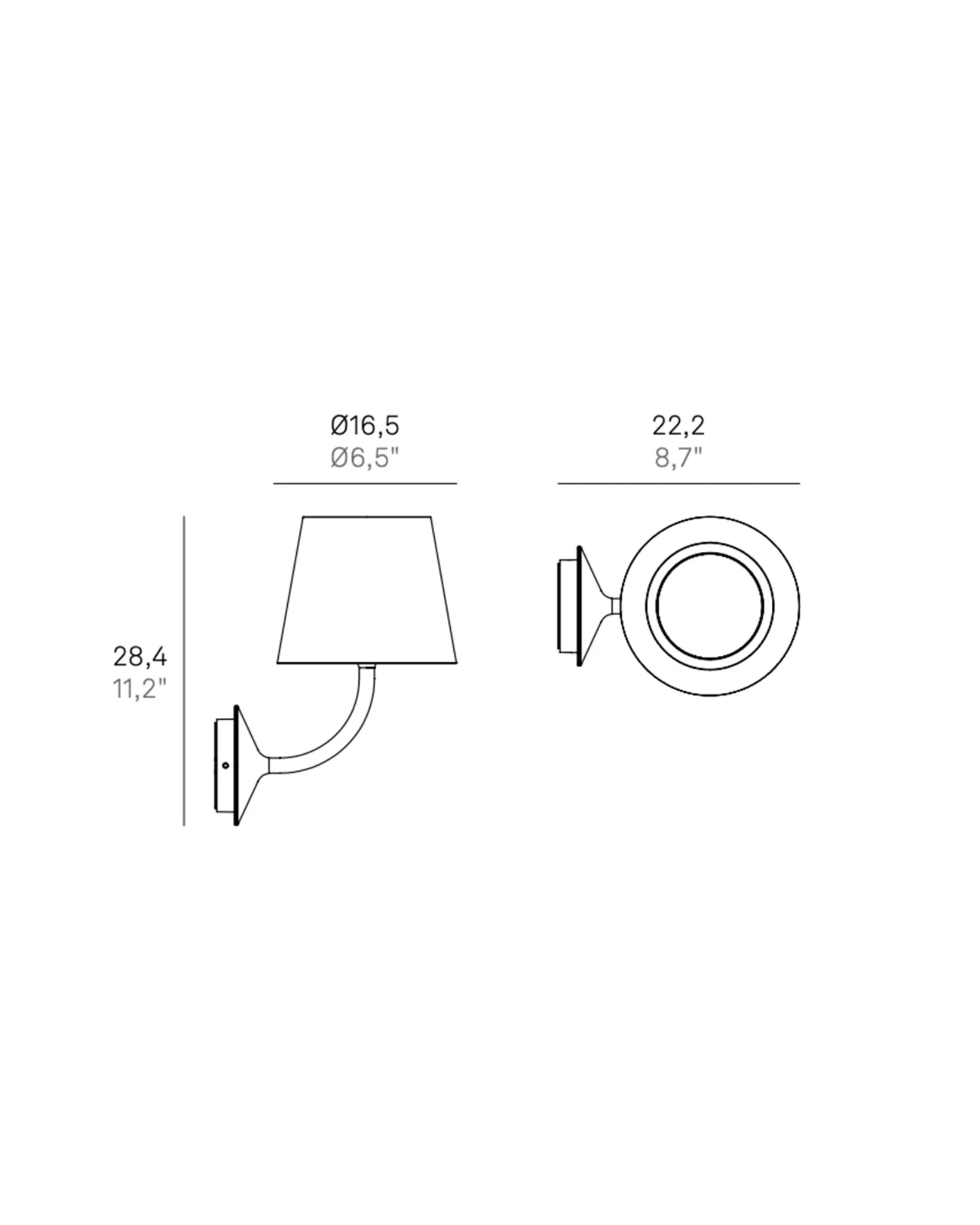 Poldina 230V Wall Light