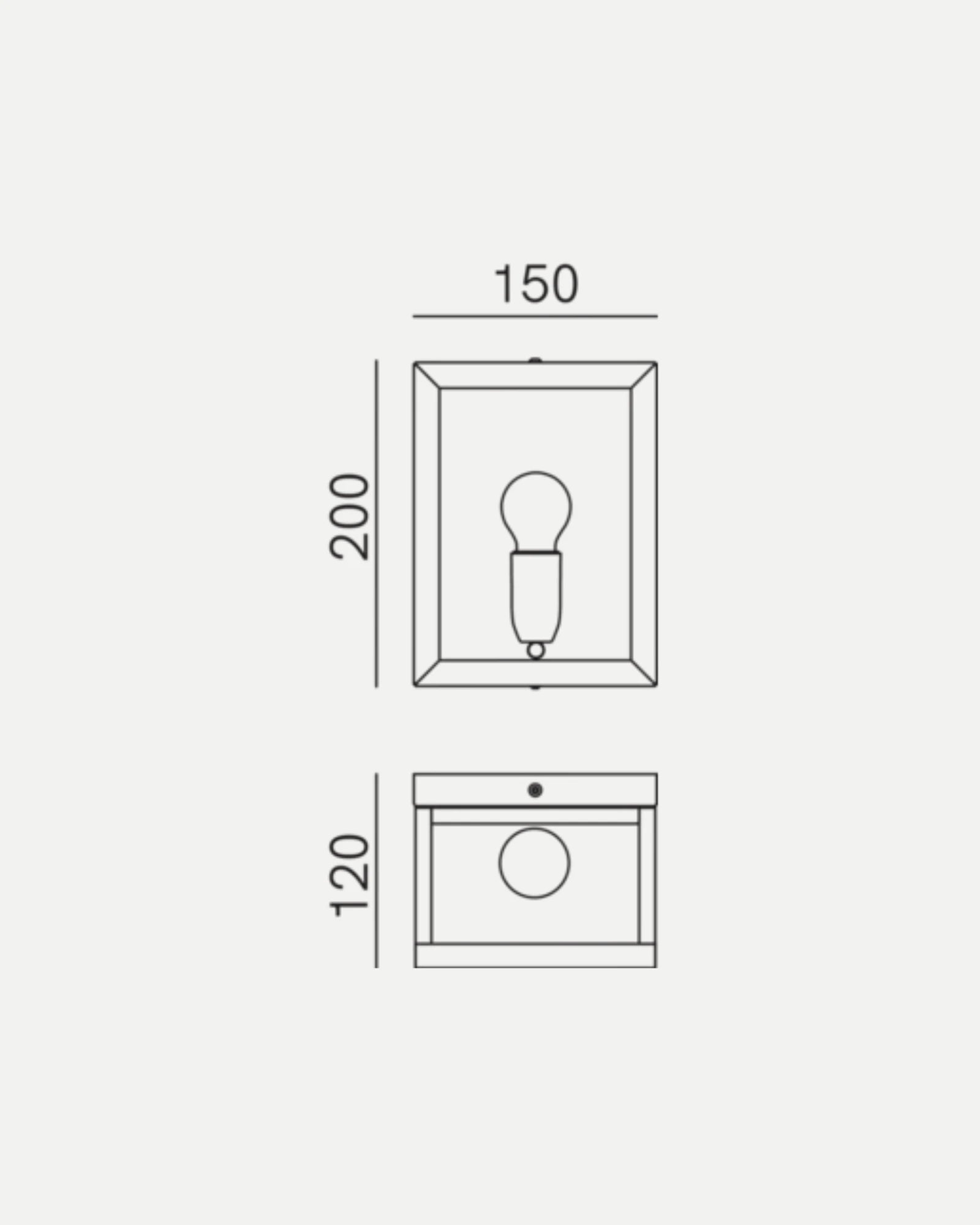 Quadro Wall Light