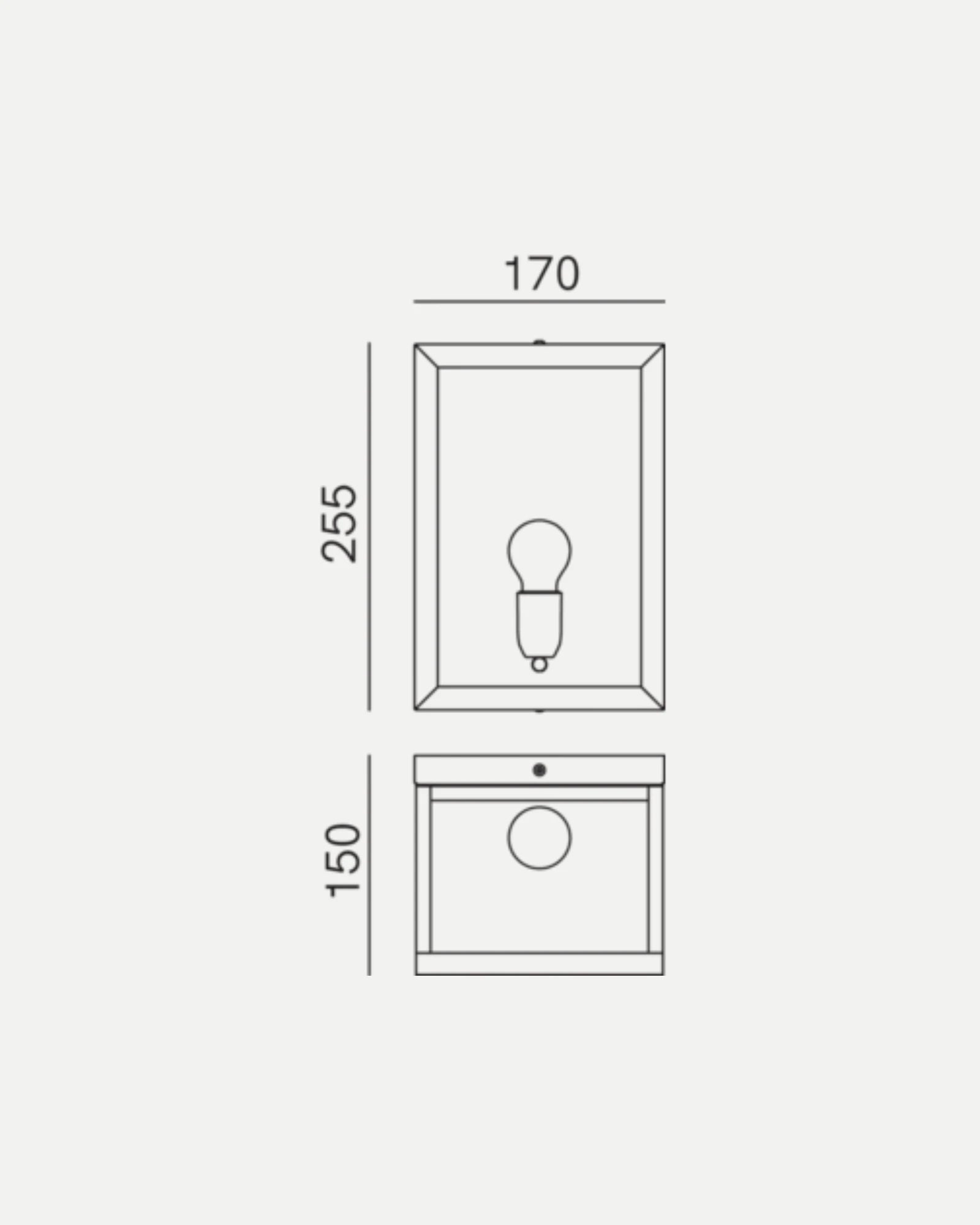 Quadro Wall Light