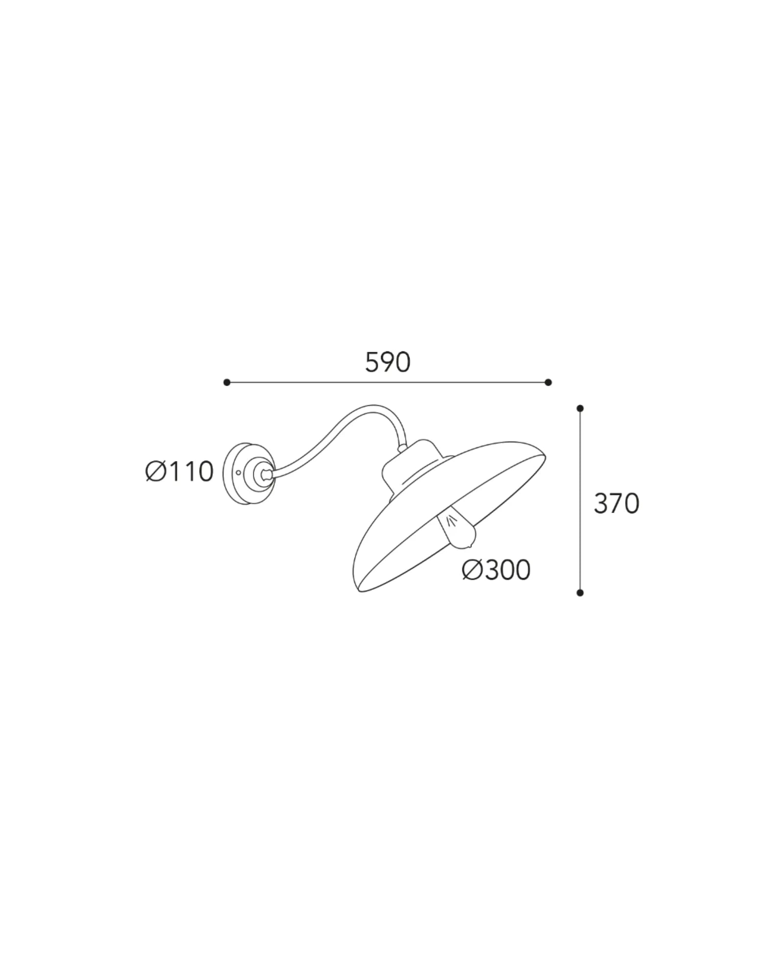 Samoa Curve Wall Light