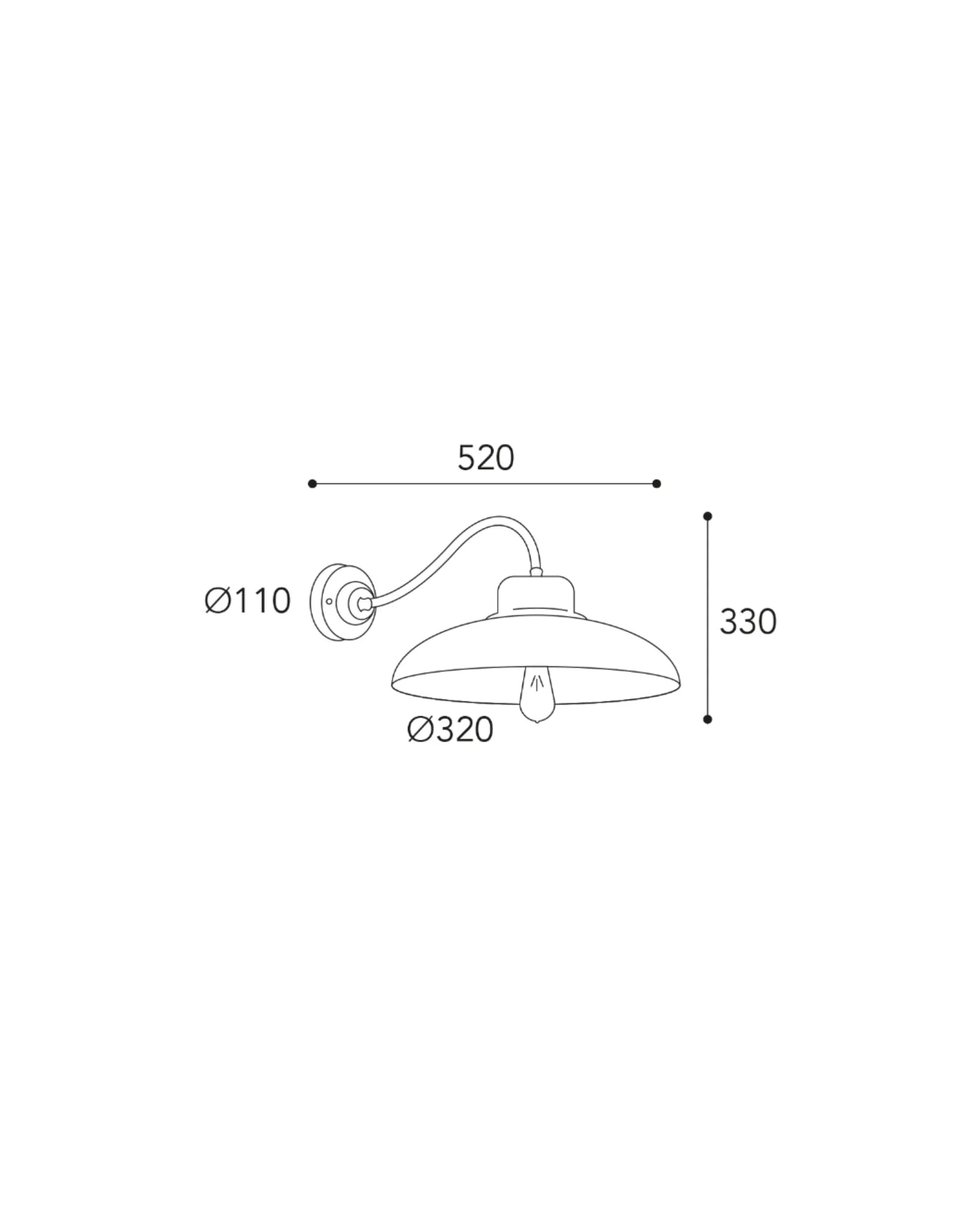 Samoa Curve Wall Light