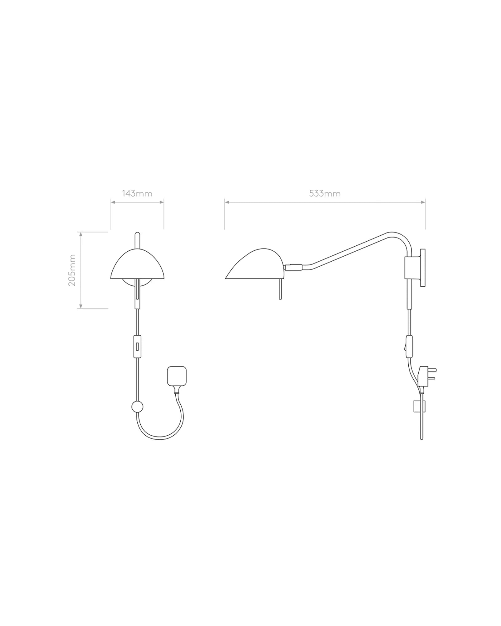 Serge Plugin Wall Light