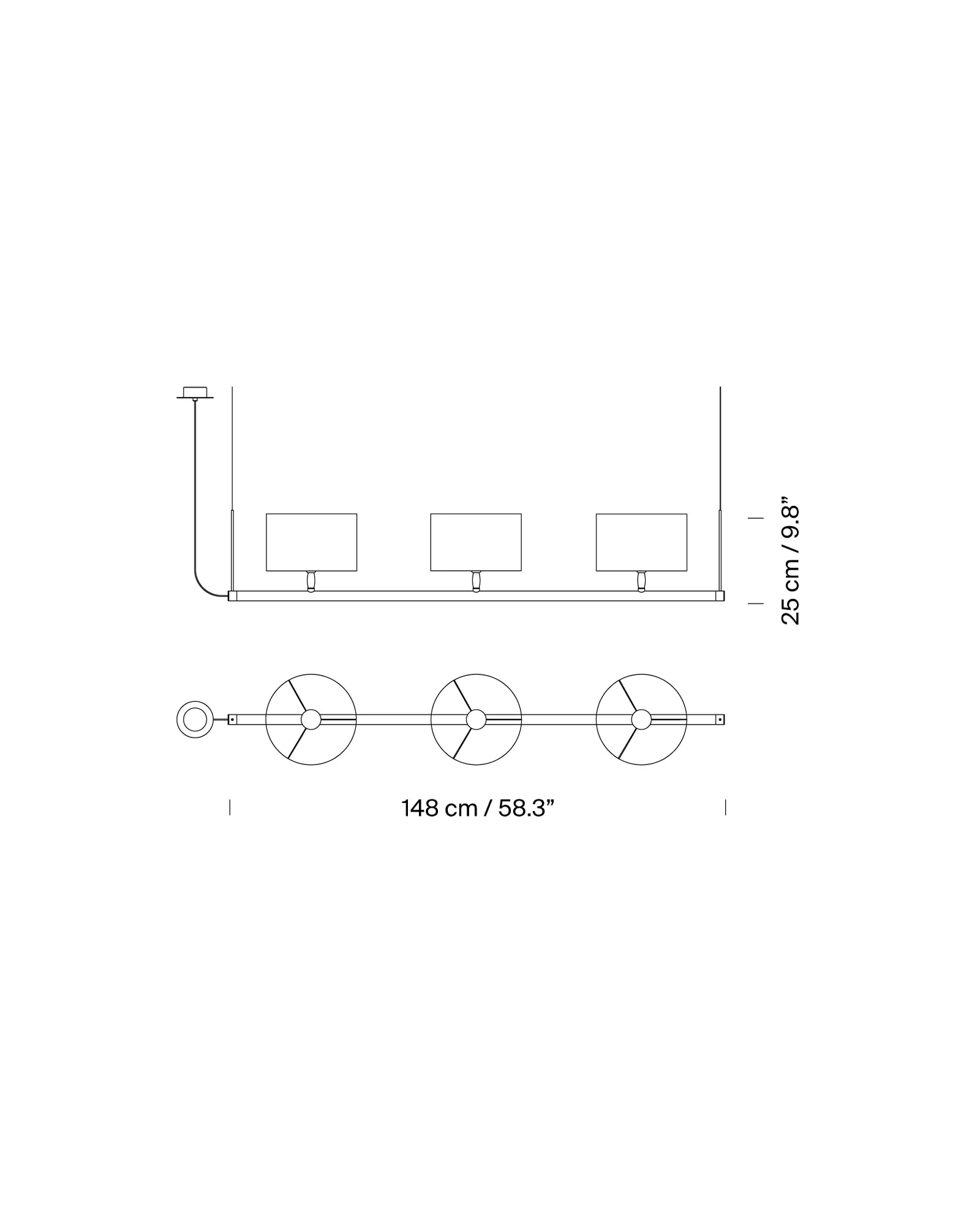 Sistema Fonda P2 Pendant Light