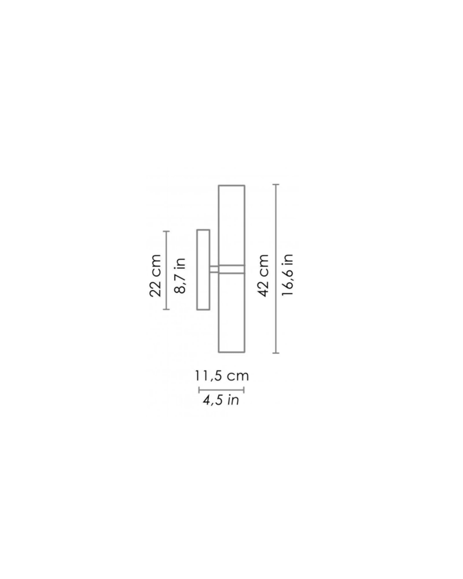 Stick 65 Double Wall Light