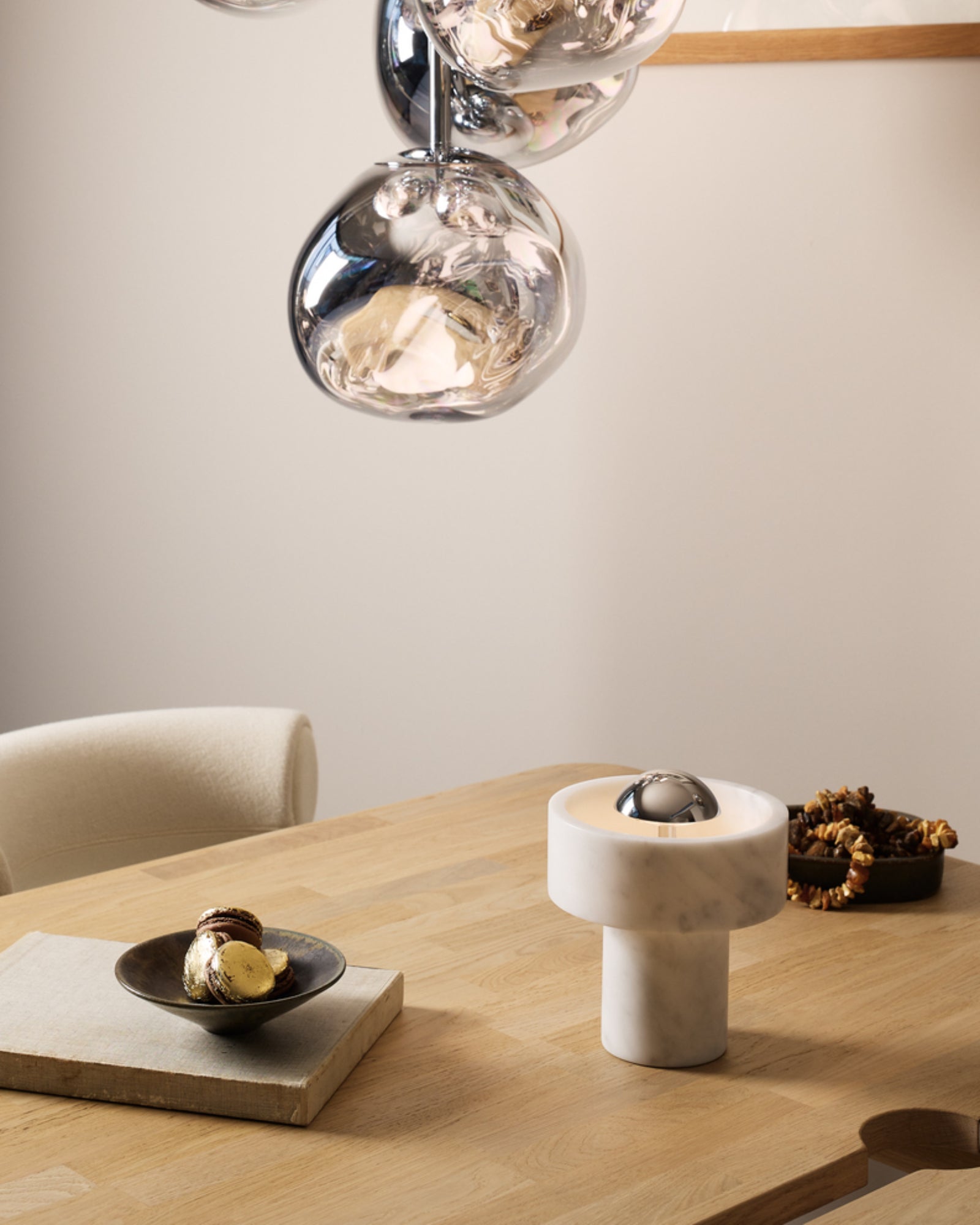 Stone Portable Table Lamp