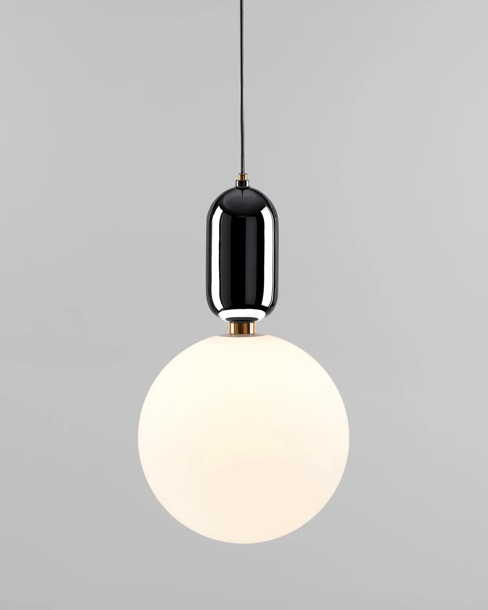 Aballs ceramic and orb blown glass shade pendant light