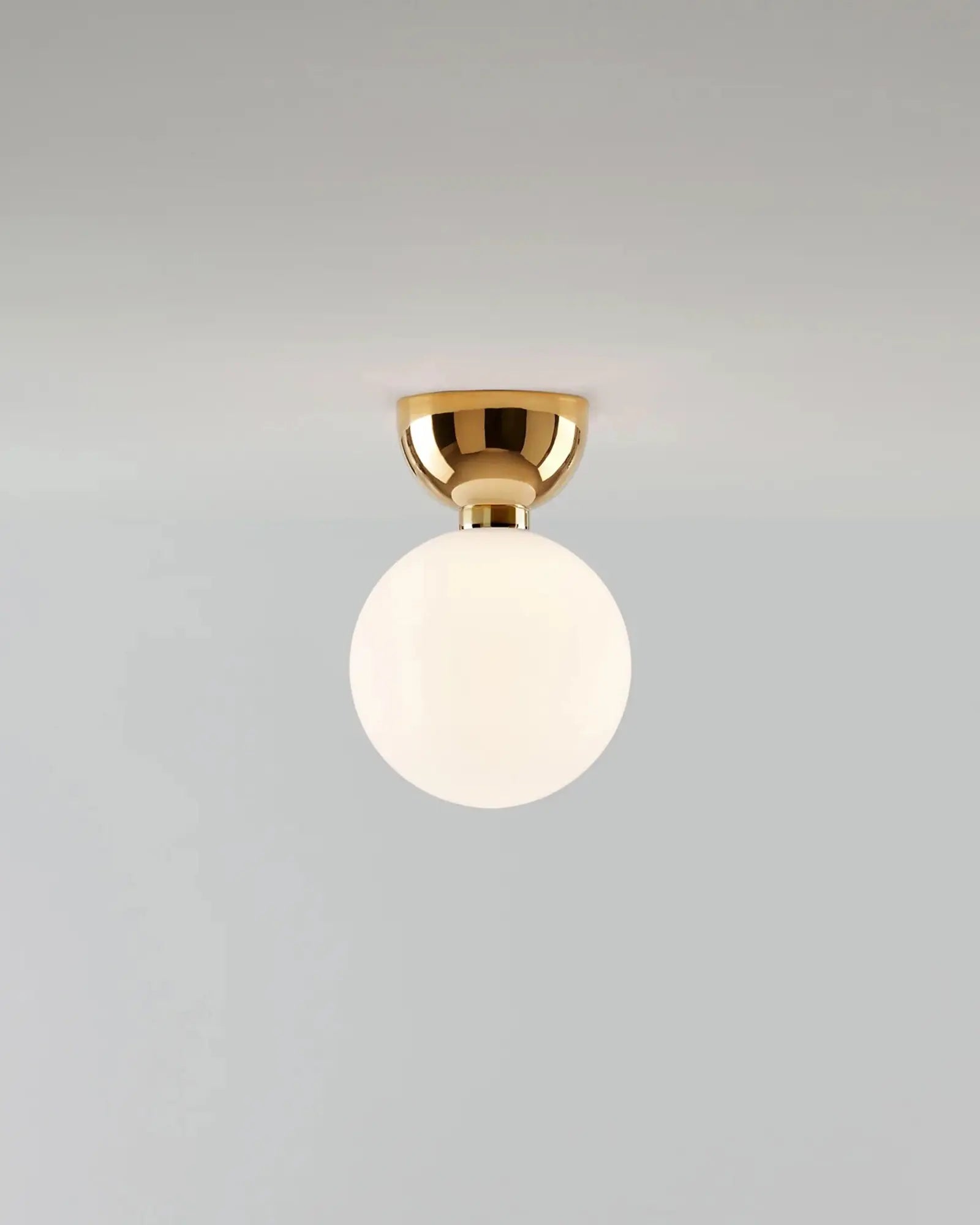 Aballs contemporary orb ceiling light golden