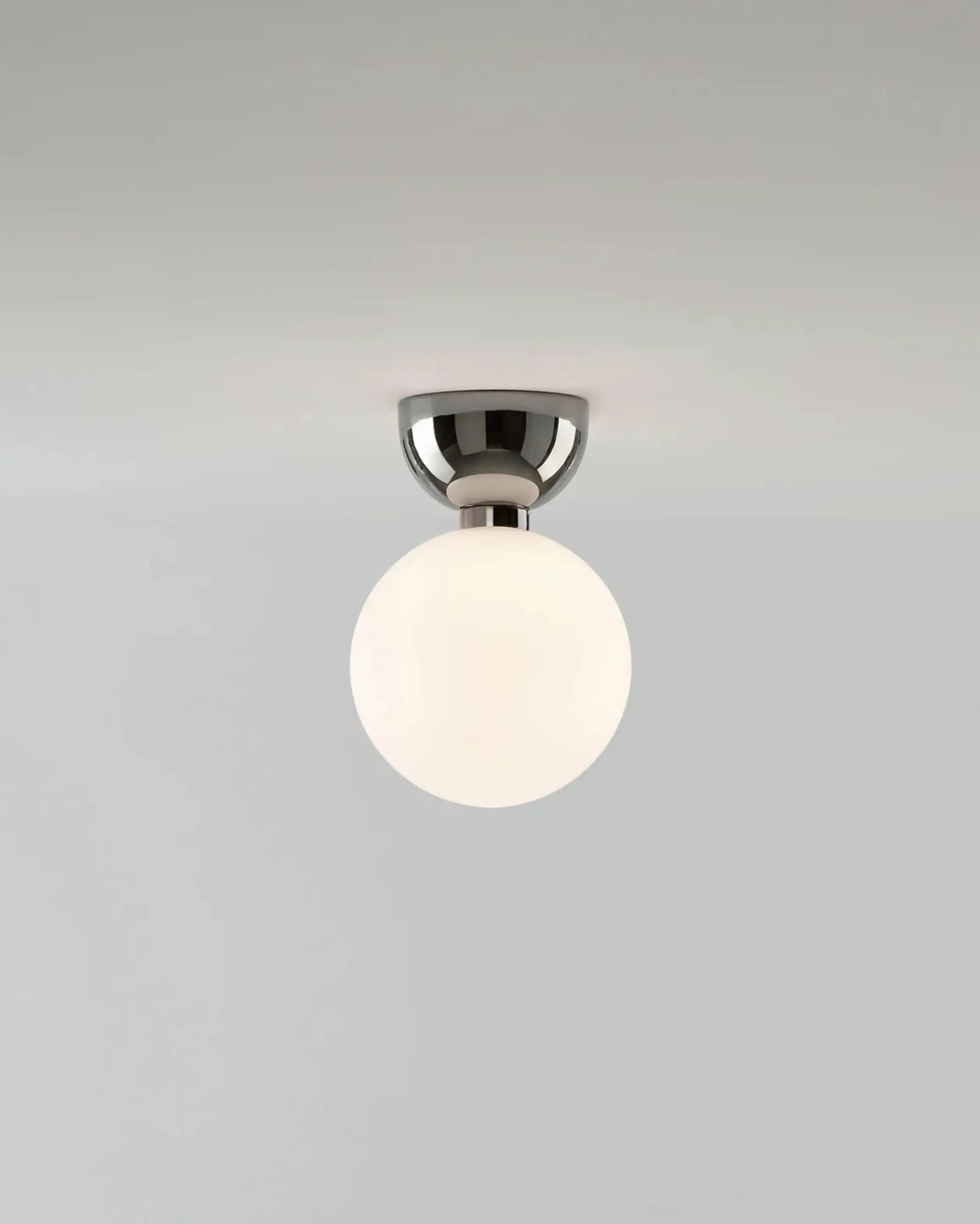 Aballs contemporary orb ceiling light platinum