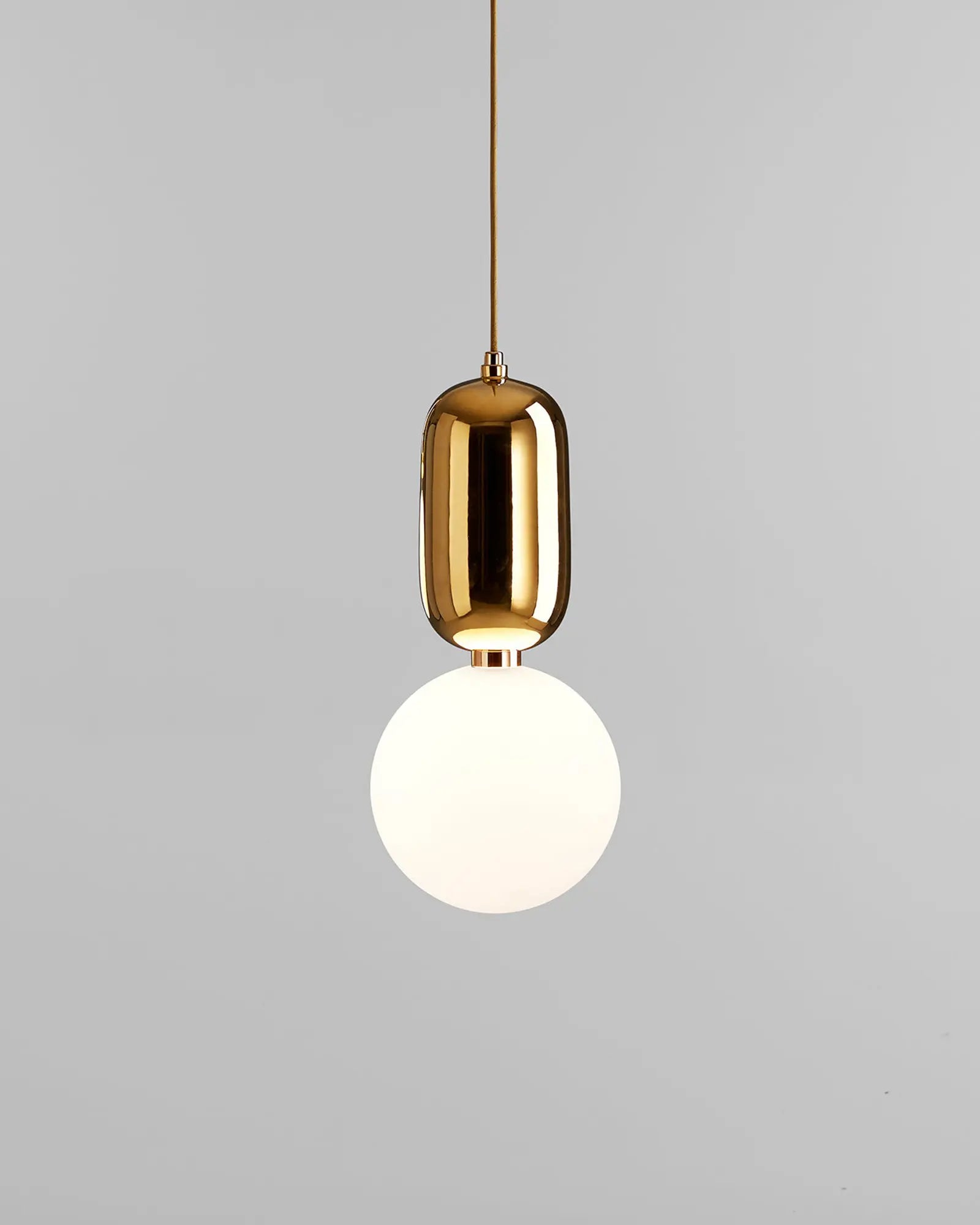 Aballs ceramic and orb blown glass shade pendant light