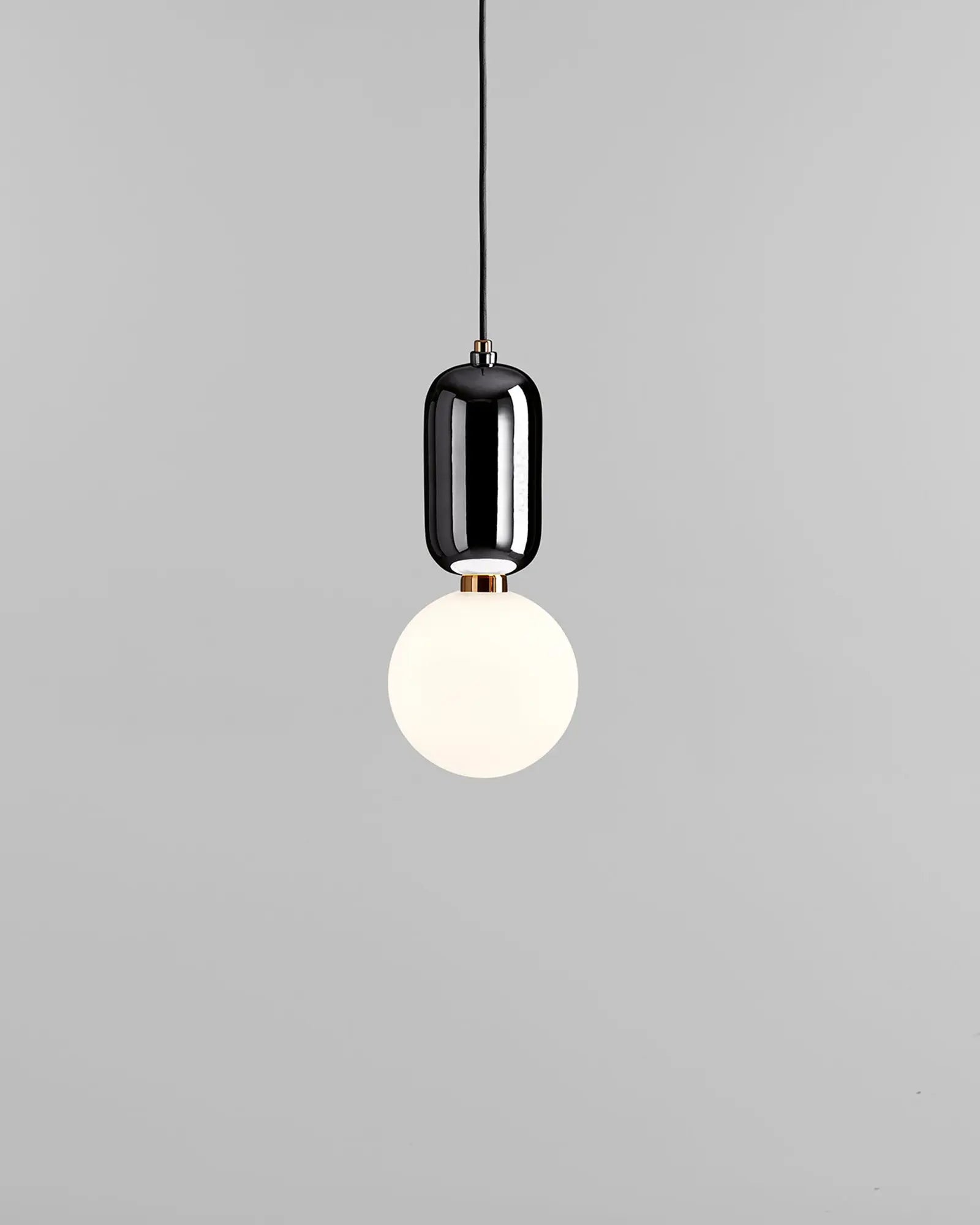 Aballs ceramic and orb blown glass shade pendant light