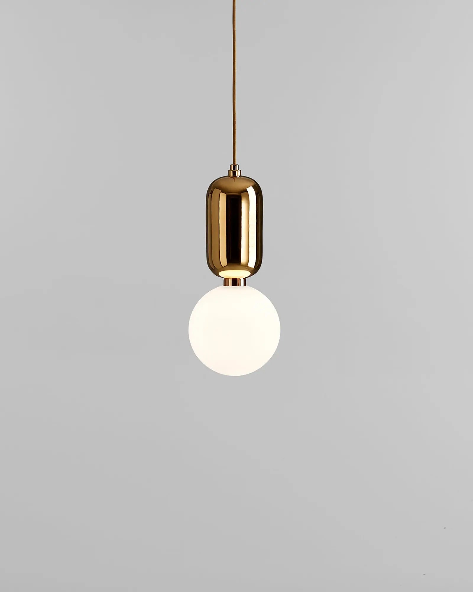 Aballs ceramic and orb blown glass shade pendant light