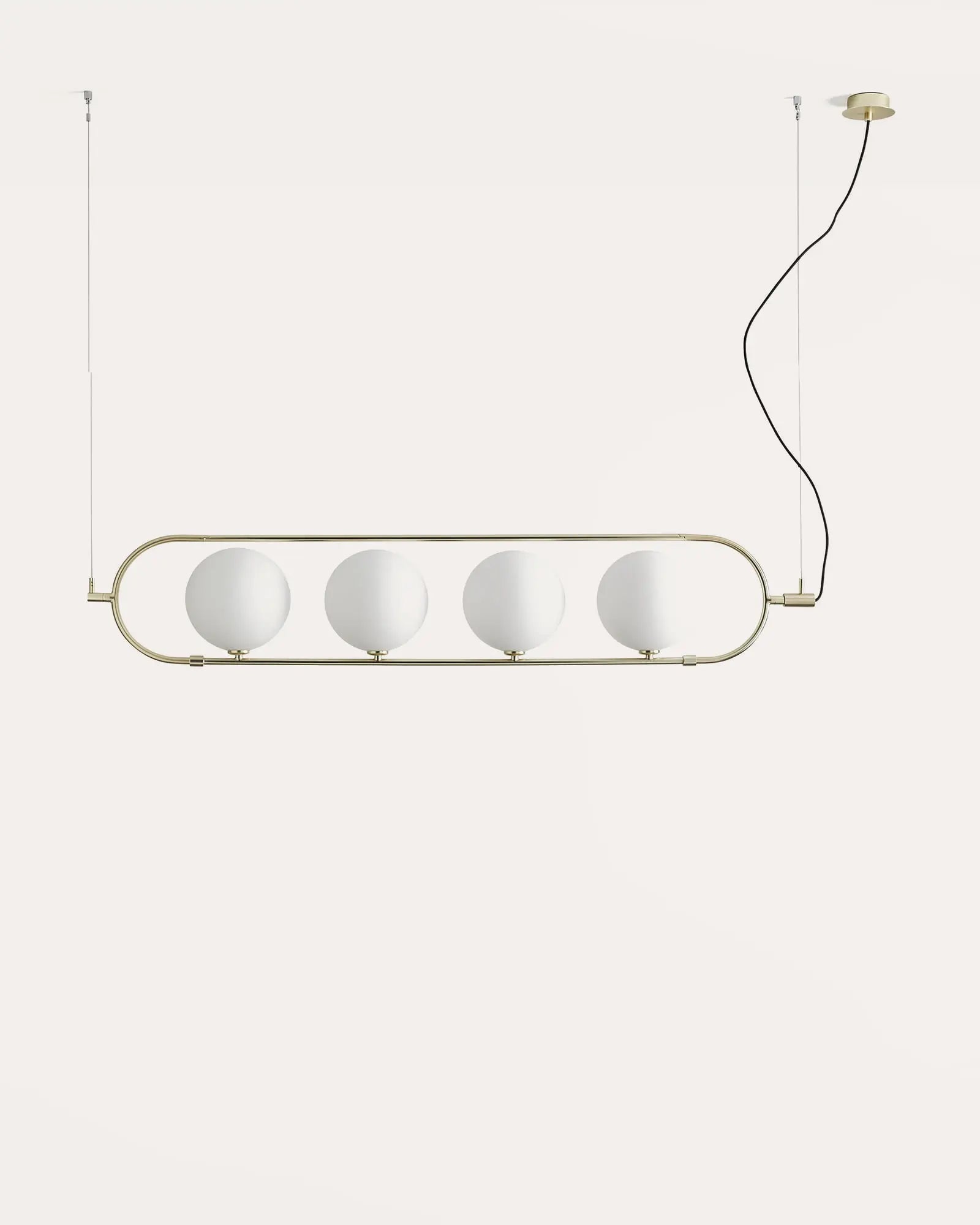 Abbacusvlinear pendant light 4 lights brass - Nook Collections