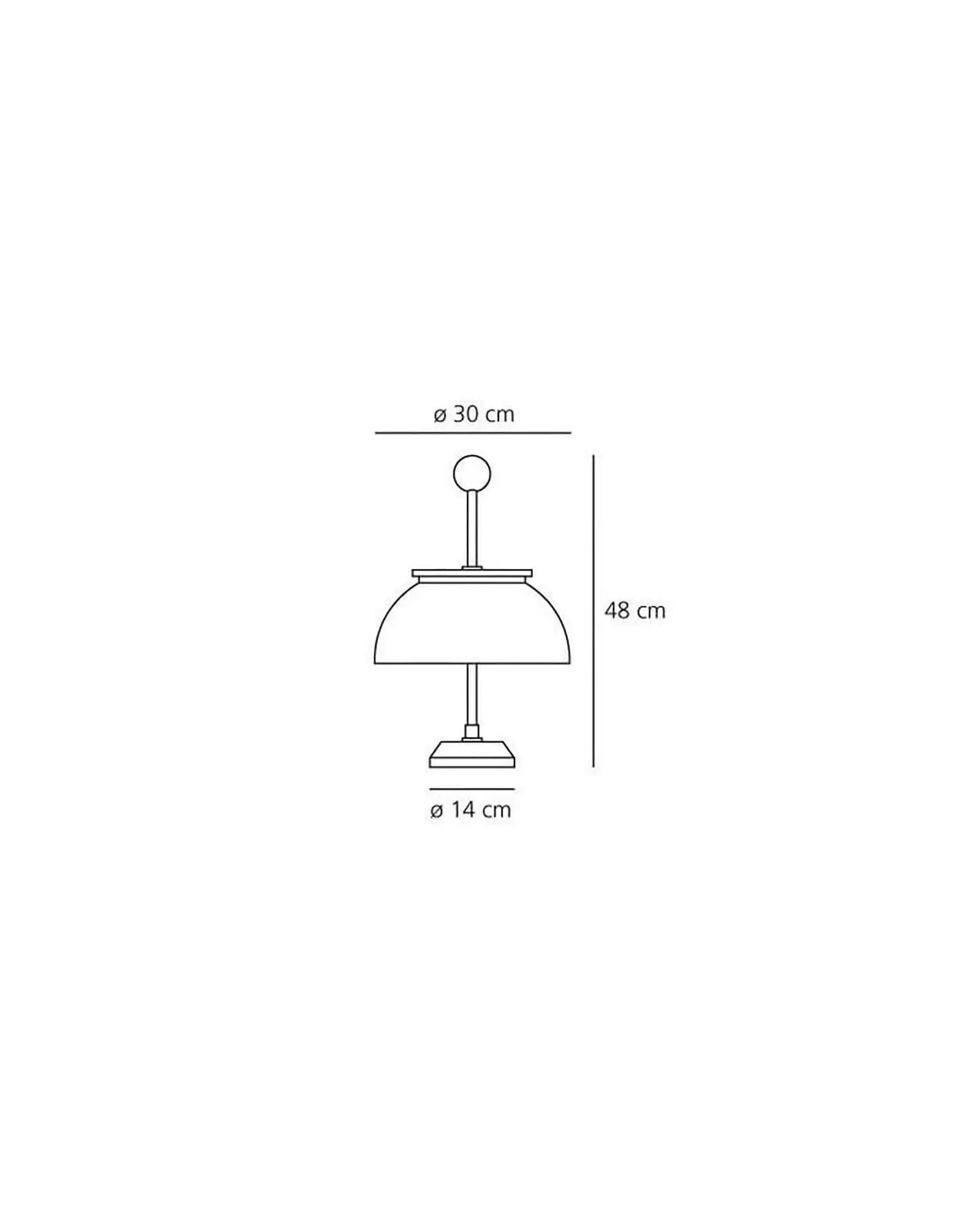 Alfa Table Lamp sizes