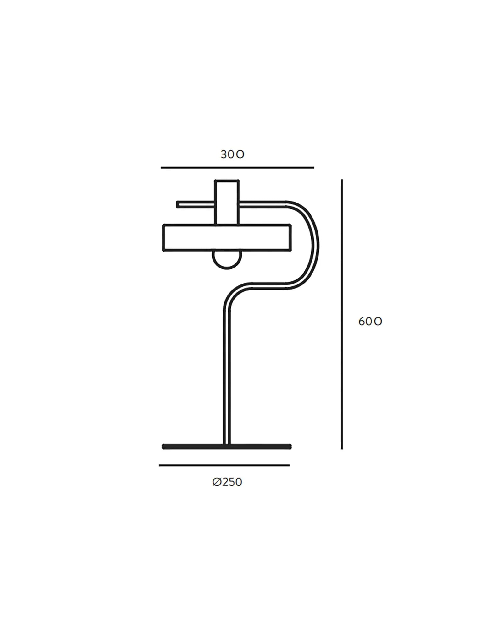 aloa table lamp sizes