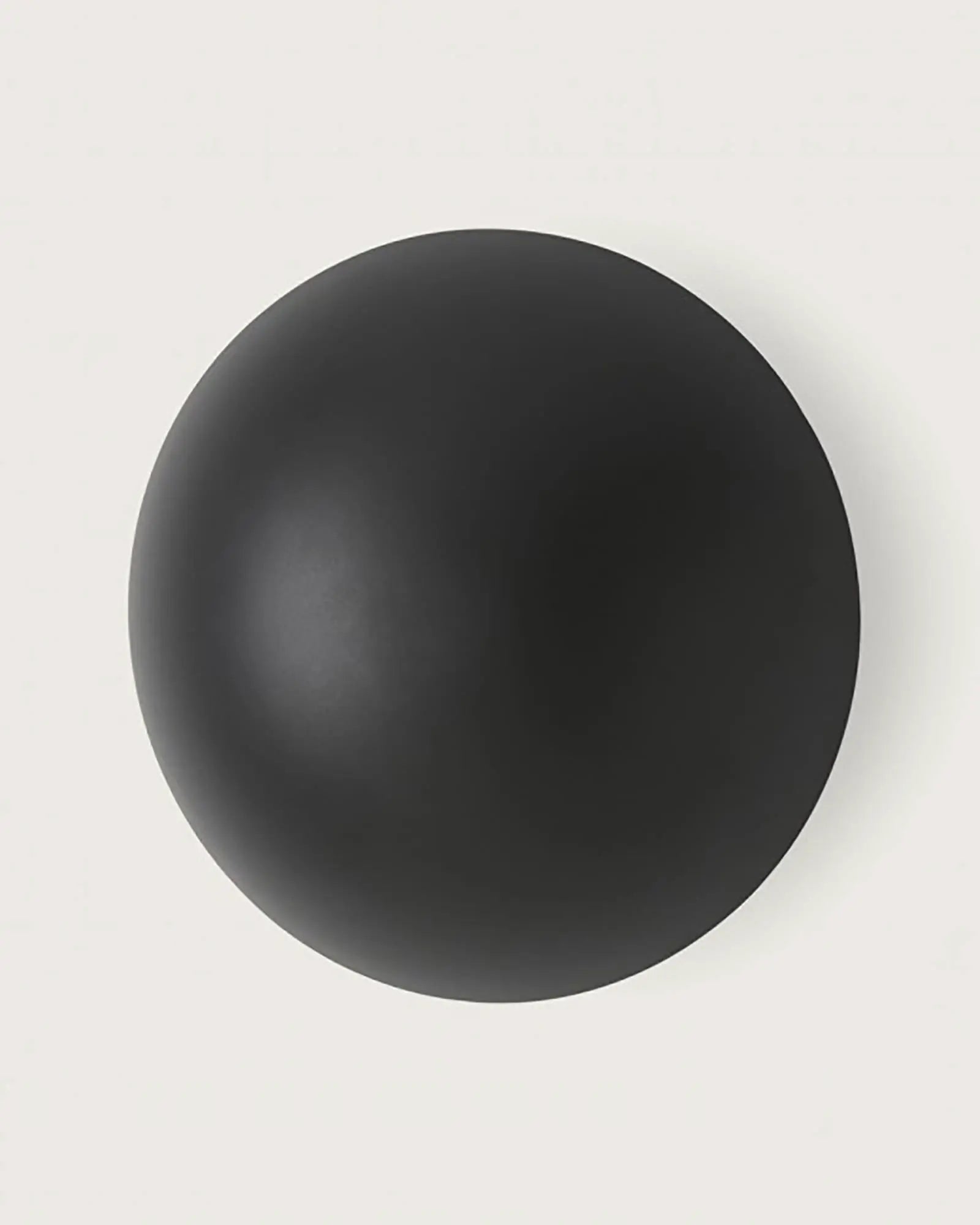 Altun contemporary curved disc wall light black