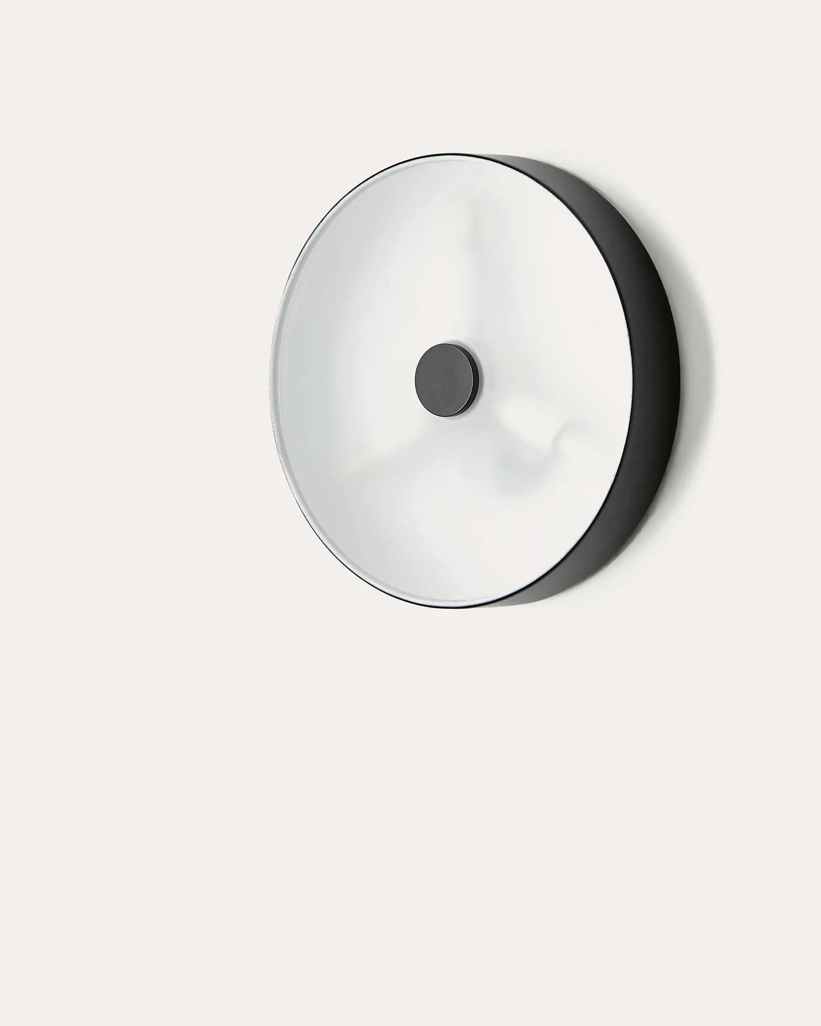 Ambor dish wall light with diffuser minimalistic contemporary product photo black