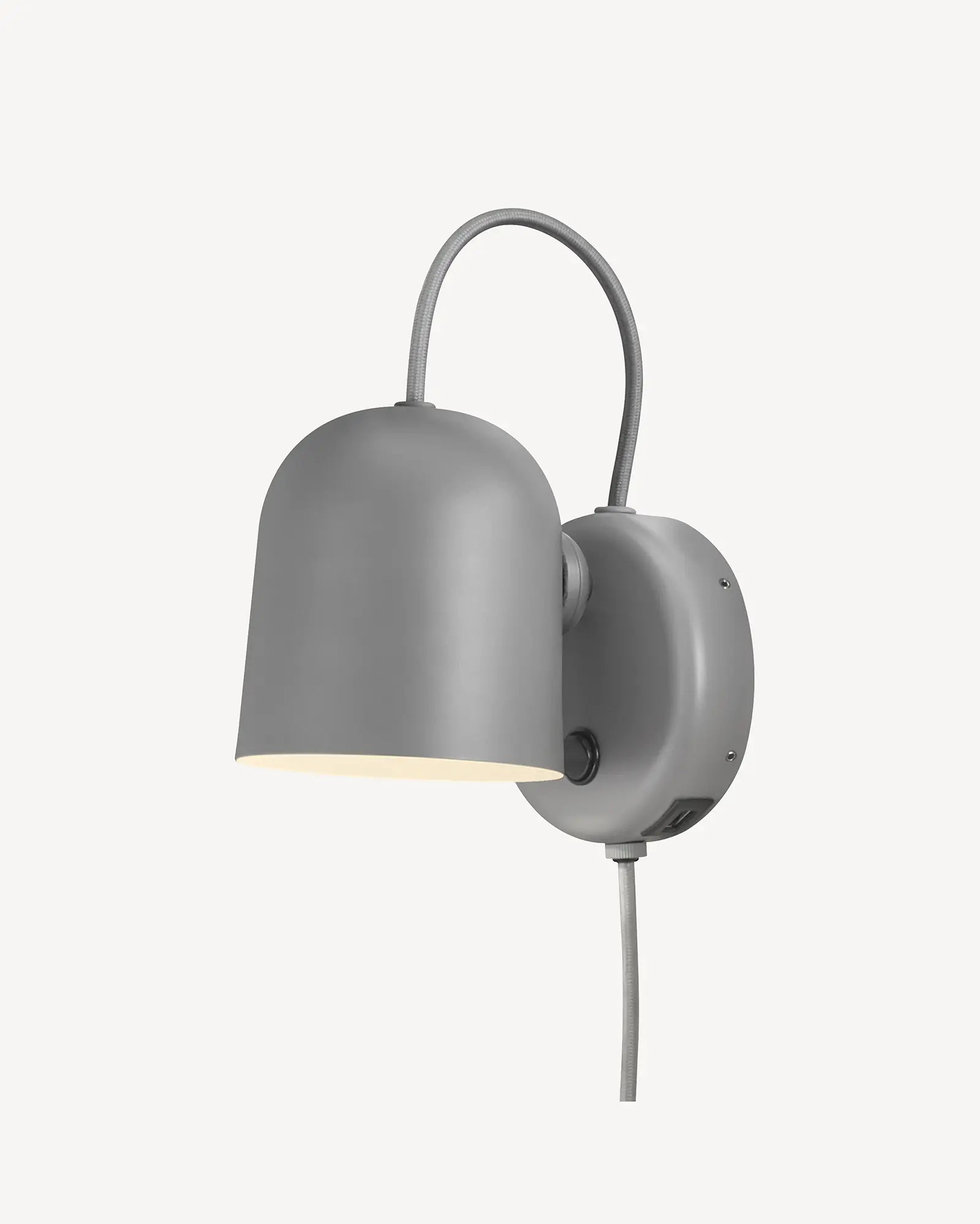 Angle adjustable Scandinavian wall light grey