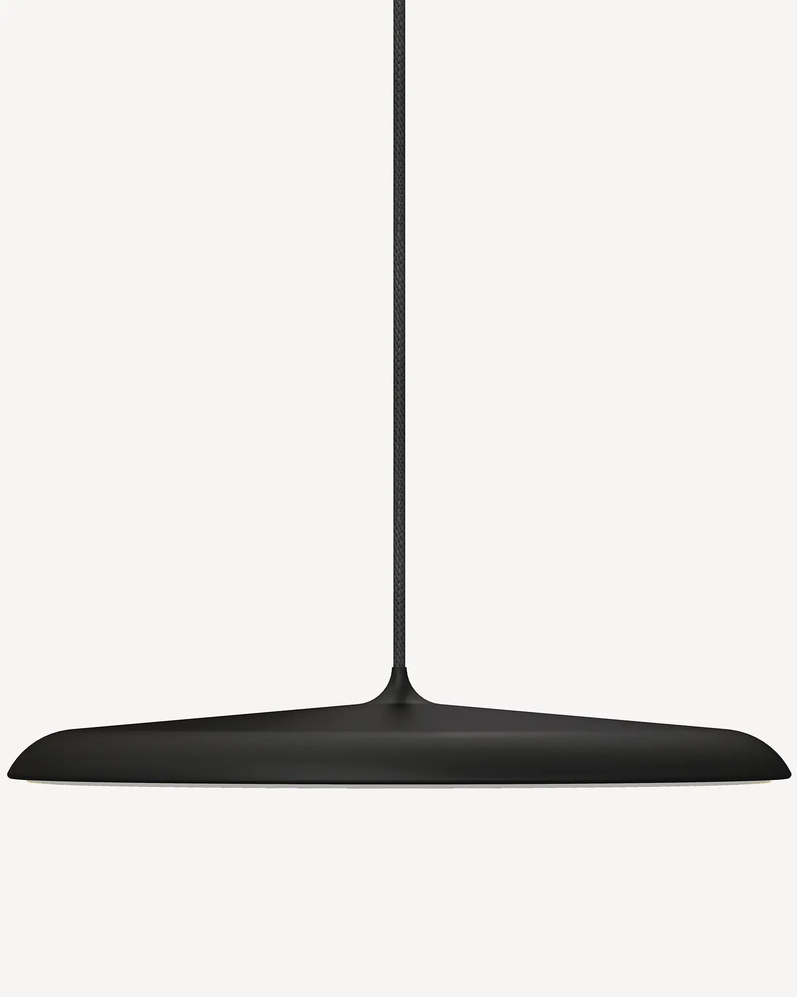 Artist Scandinavian flat dome pendant light black