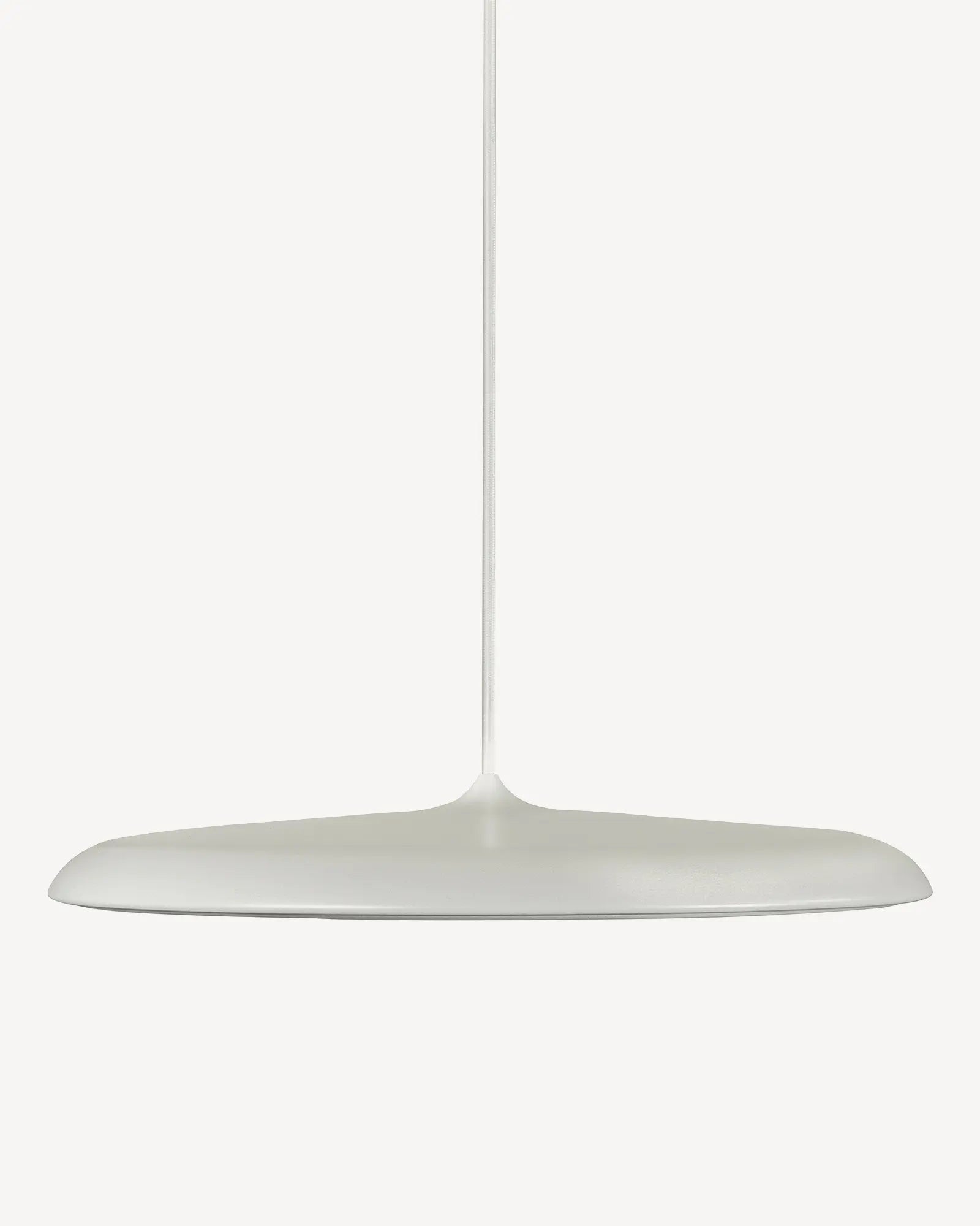 Artist Scandinavian flat dome pendant light white